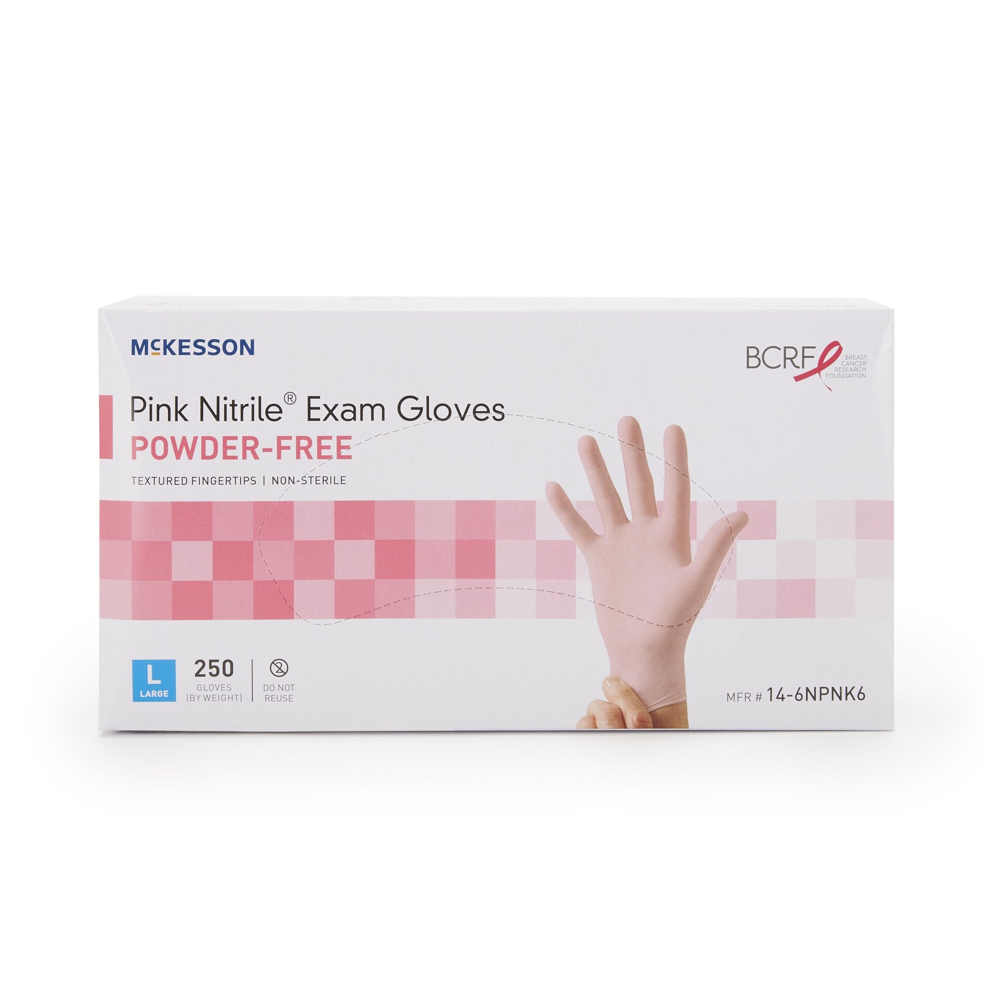 McKesson Pink Nitrile® Nitrile Exam Glove, Large, Pink