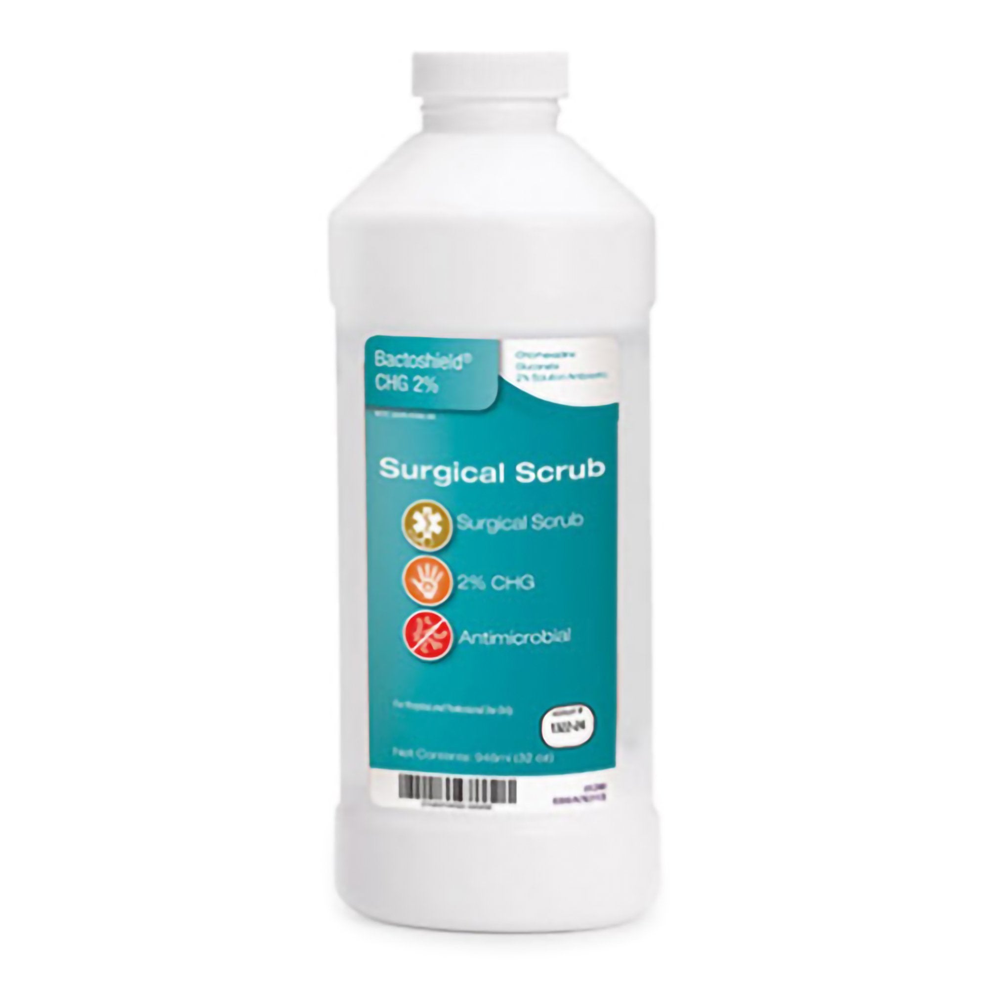 Surgical Scrub Solution Bactoshield® 32 oz. Bottle 2% Strength CHG (Chlorhexidine Gluconate) NonSterile