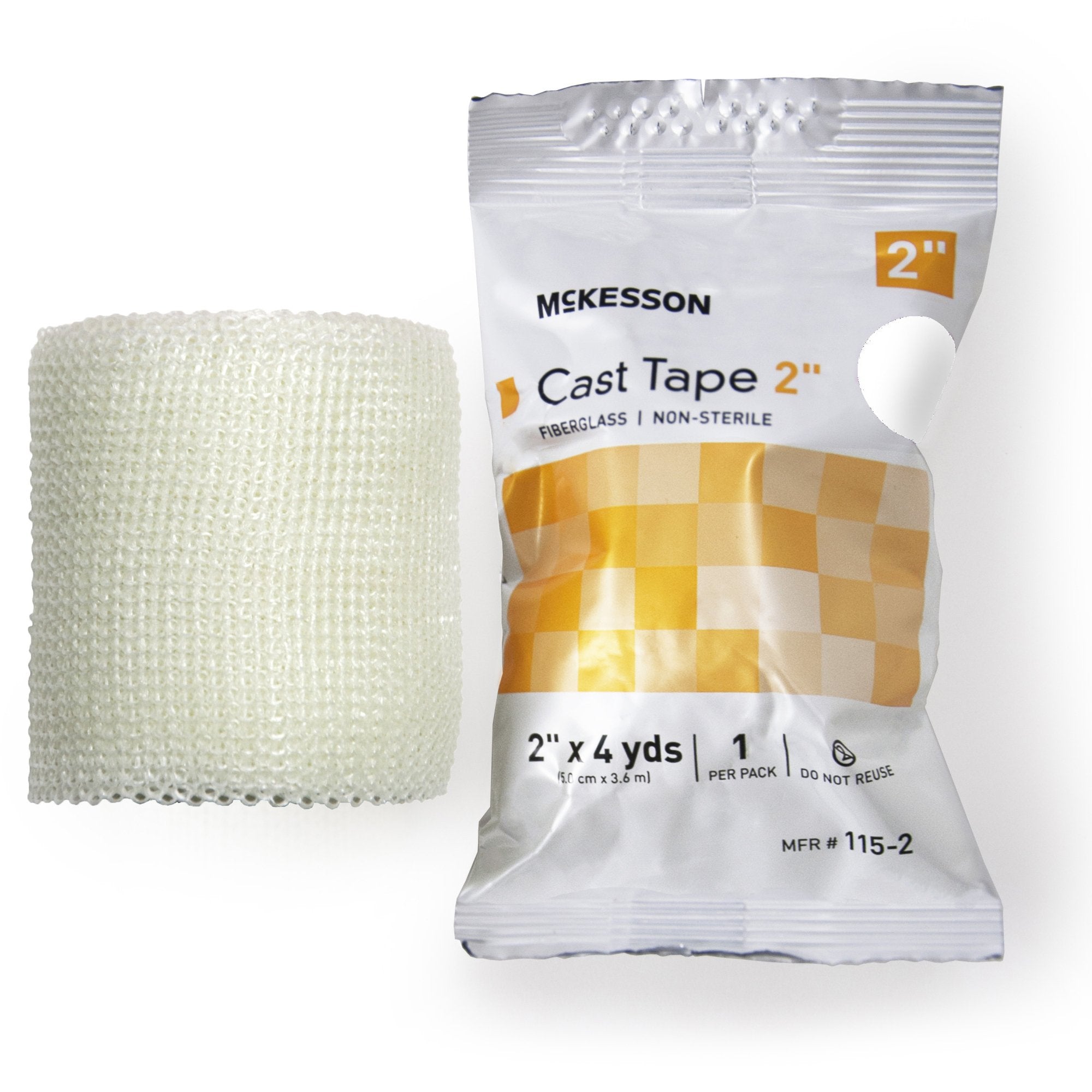 McKesson White Cast Tape, 2 Inch x 4 Yard