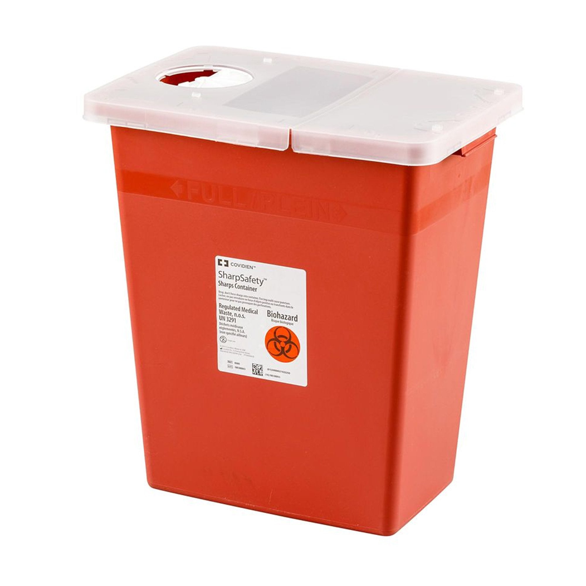 SharpSafety™ Multi-purpose Sharps Container, 18 Gallon, 26 x 18-1/4 x 12-3/4 Inch