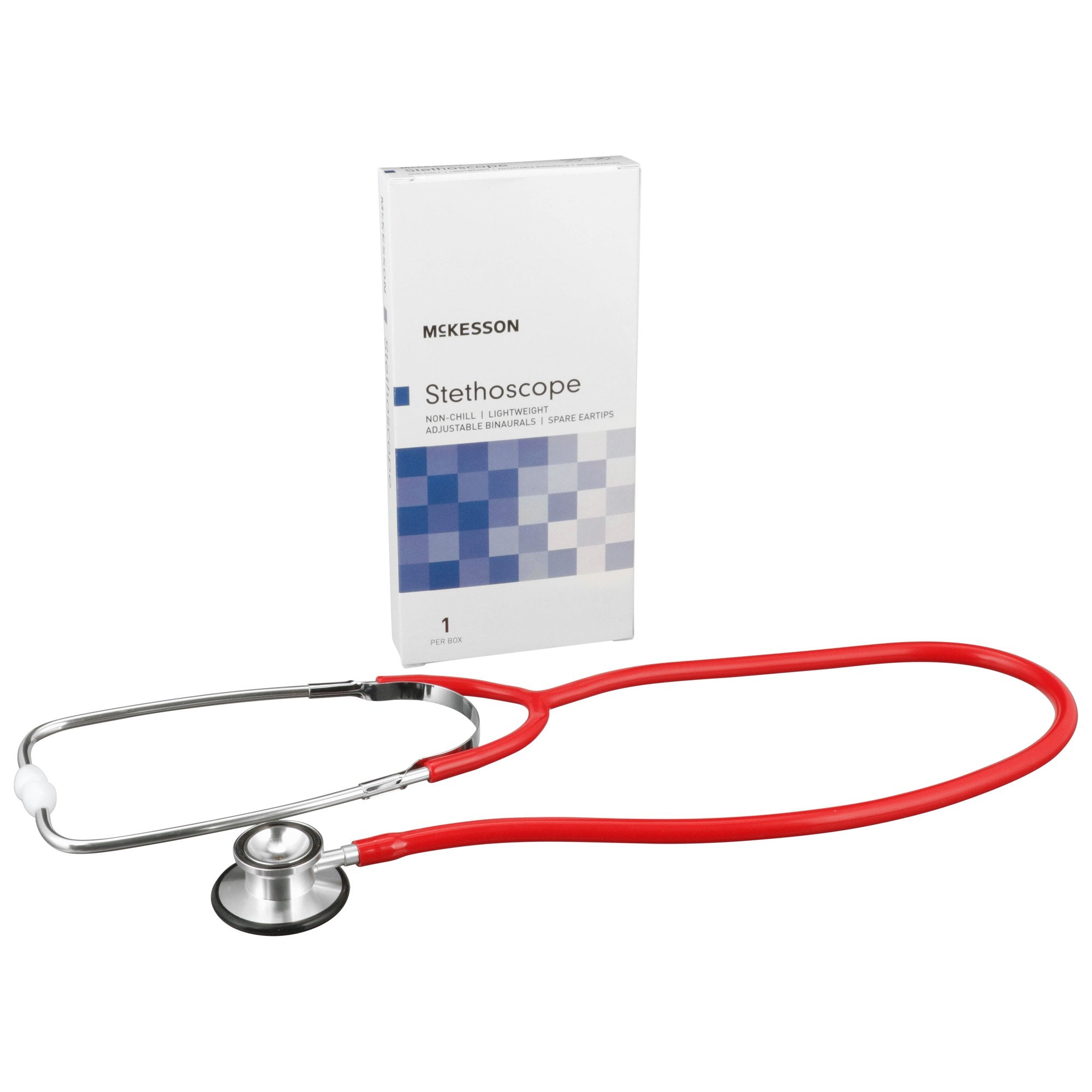 McKesson Classic Dual Head Stethoscope, Red