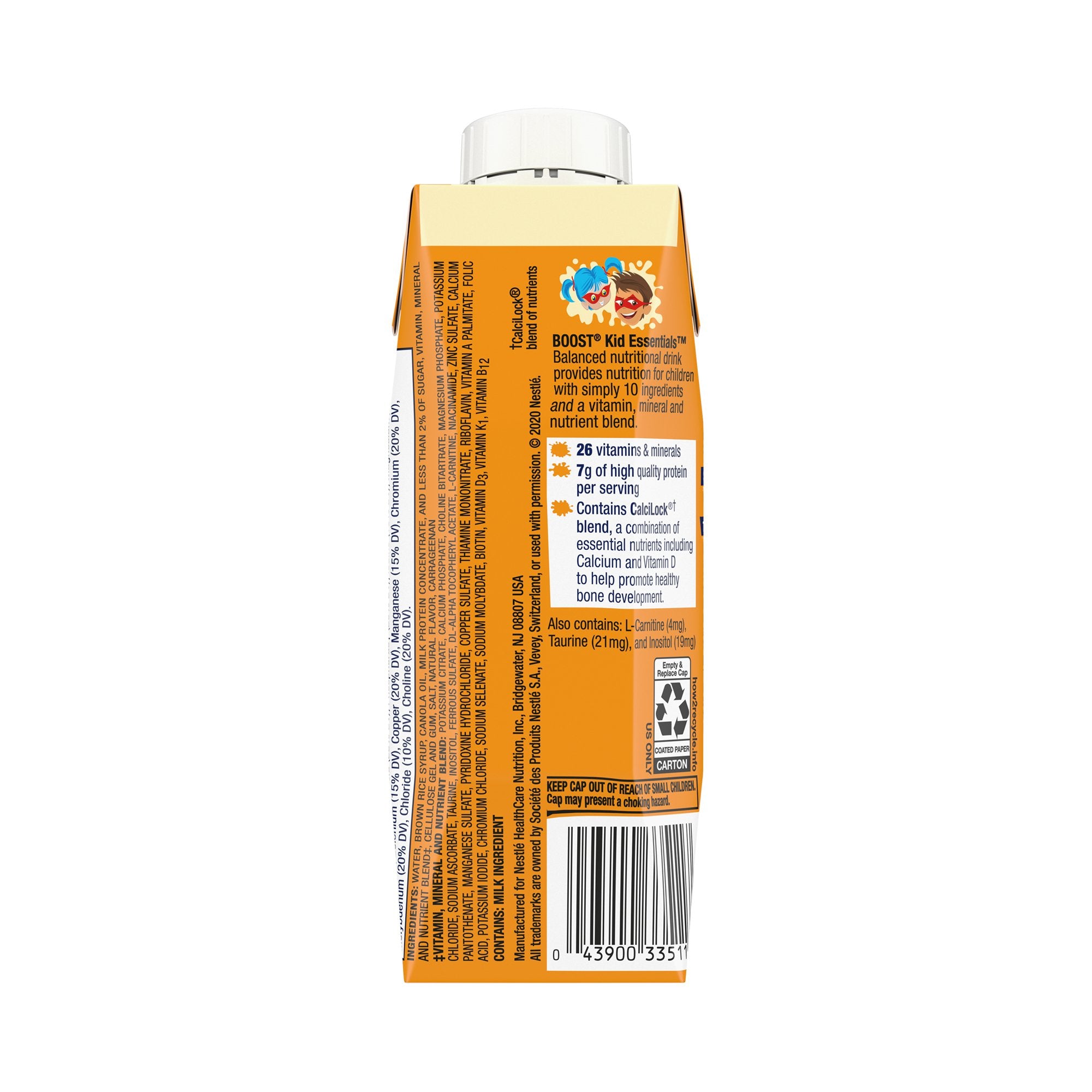 Boost® Kid Essentials™ 1.0 Vanilla Oral Supplement, 8 oz. Carton