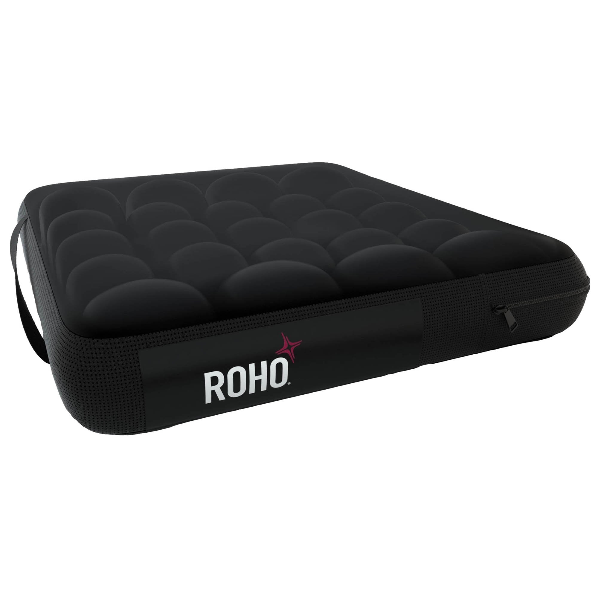 ROHO® Mosaic® Seat Cushion, 18 in. W x 16 in. D x 3 in. H, Air Cells, Black, Inflatable