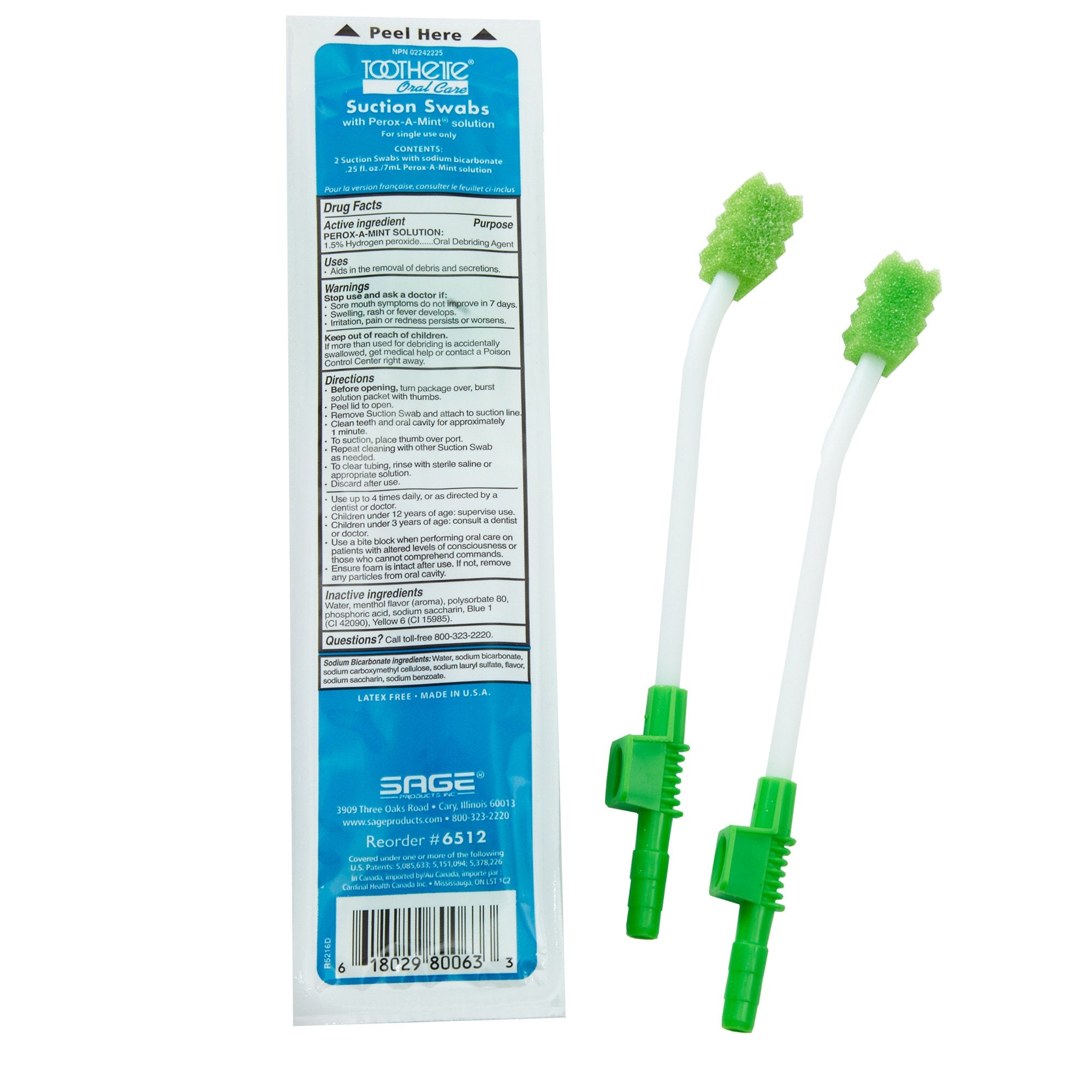 Toothette® Single Use Suction Swab System