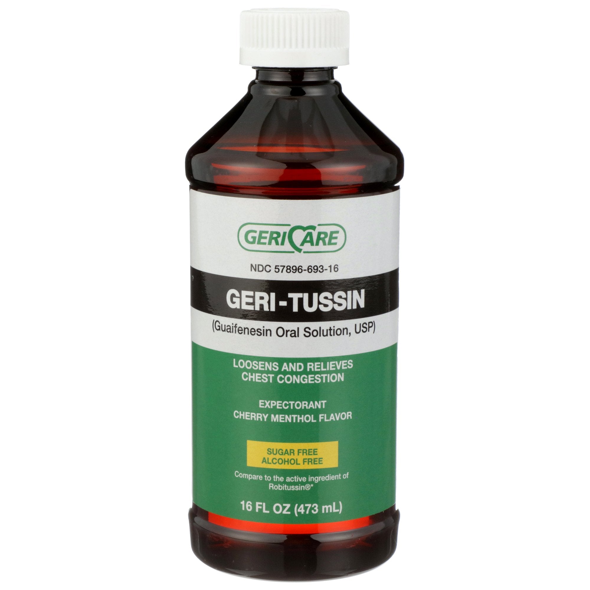 Geri-Care® Guaifenesin Cold and Cough Relief, 16-ounce Bottle