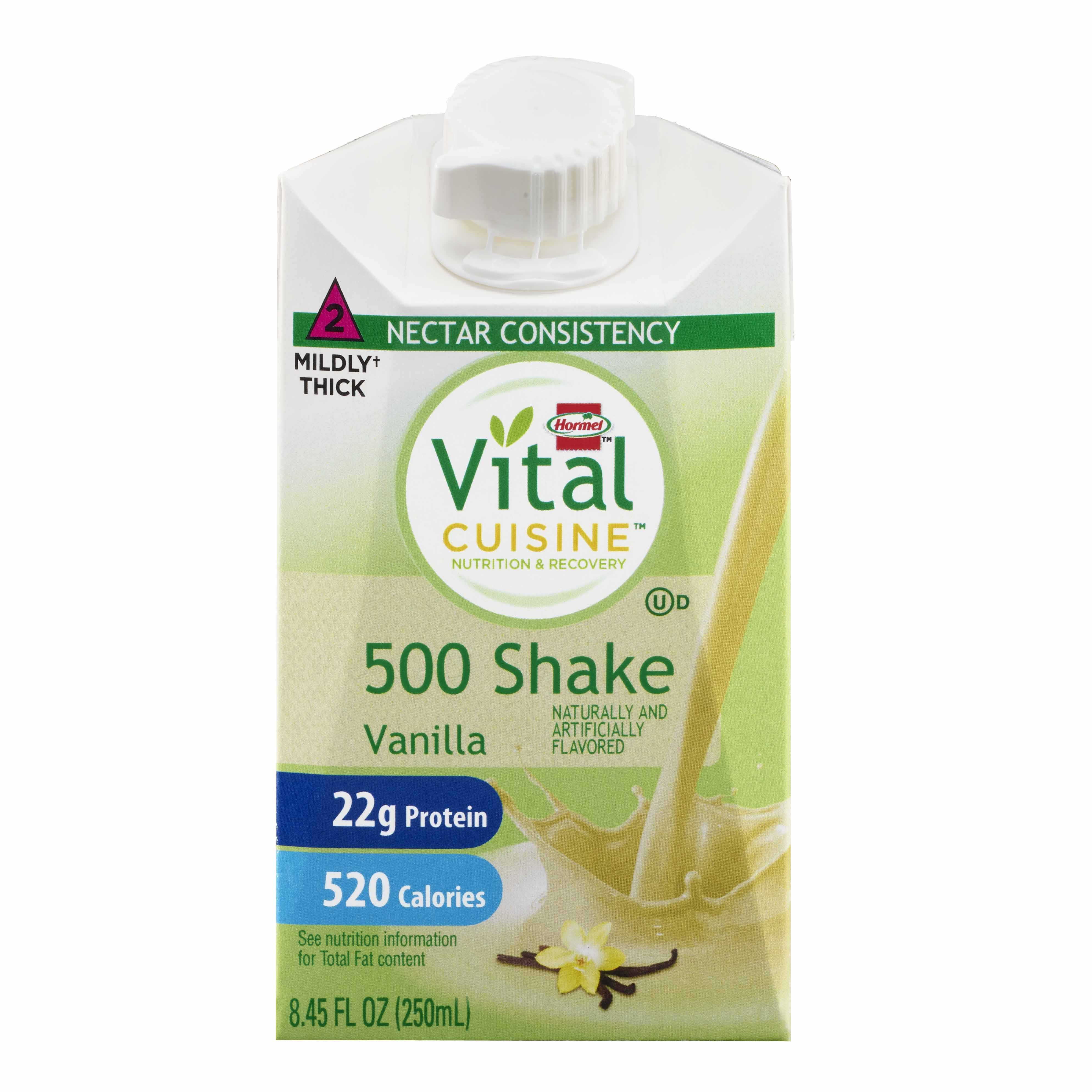 Vital Cuisine® 500 Shake Vanilla Nutrition and Recovery, 8.45 oz. Carton