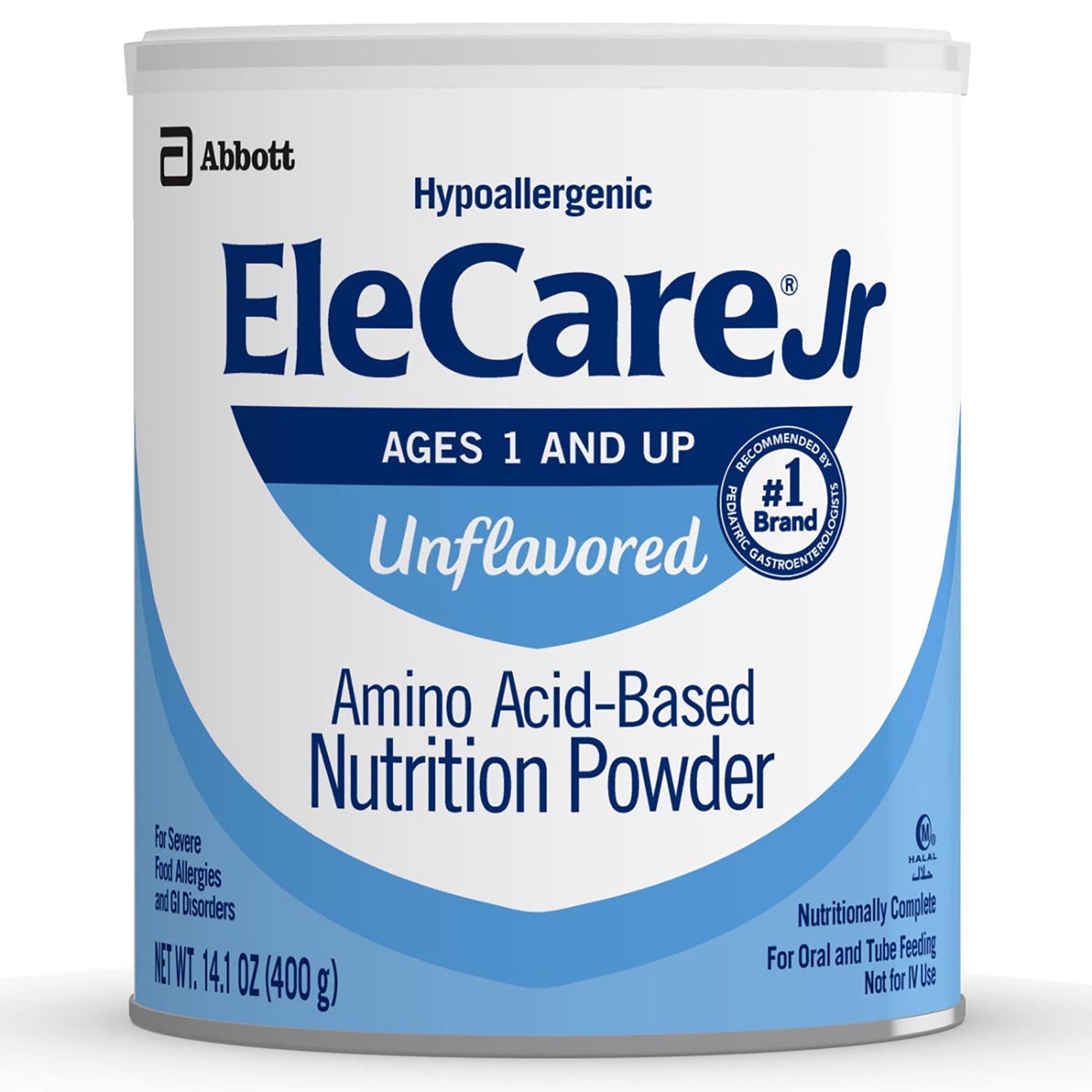 Pediatric Oral Supplement EleCare® Jr Unflavored 14.1 oz. Can Powder Amino Acid Protein Maldigestion