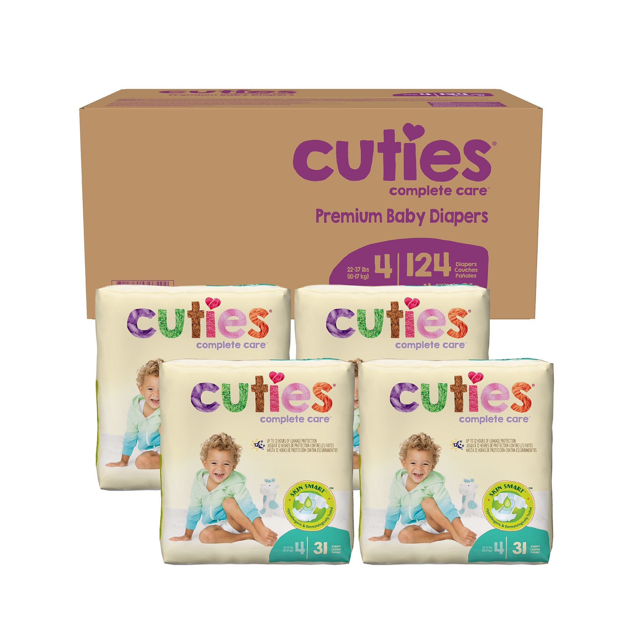 Cuties® Premium Diaper, Size 4