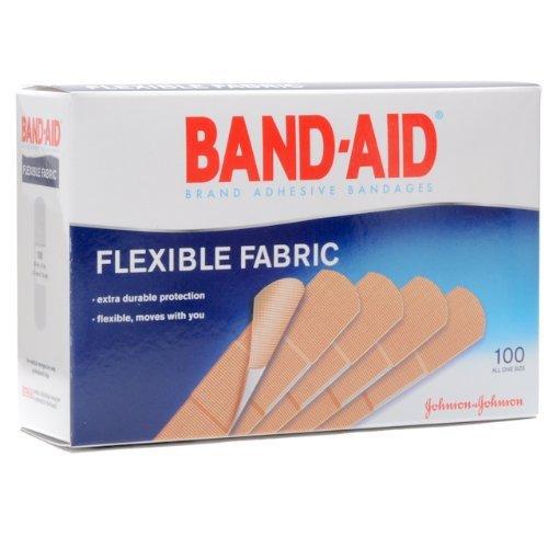 Band-Aid® Flexible Fabric Tan Adhesive Strip, 1 x 3 Inch