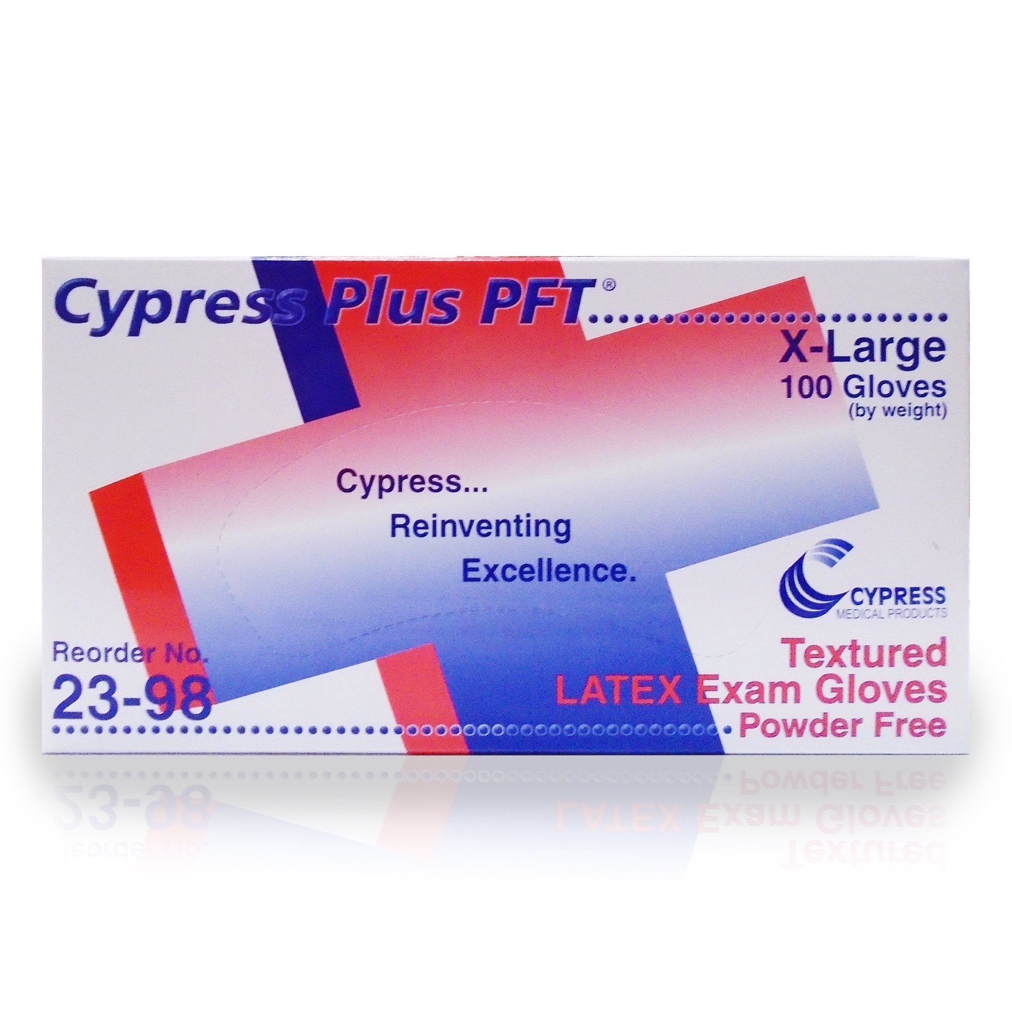 Cypress Plus® PFT Latex Standard Cuff Length Exam Glove, Extra Large, Ivory