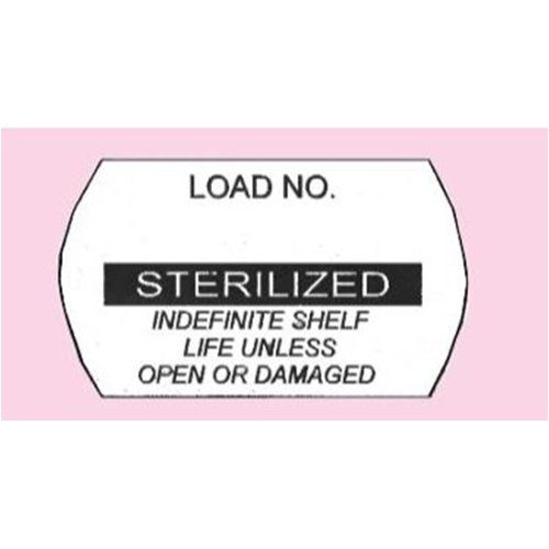 Pre-Printed Label Laboratory Use Black / White Sterilized Black Sterilization Label