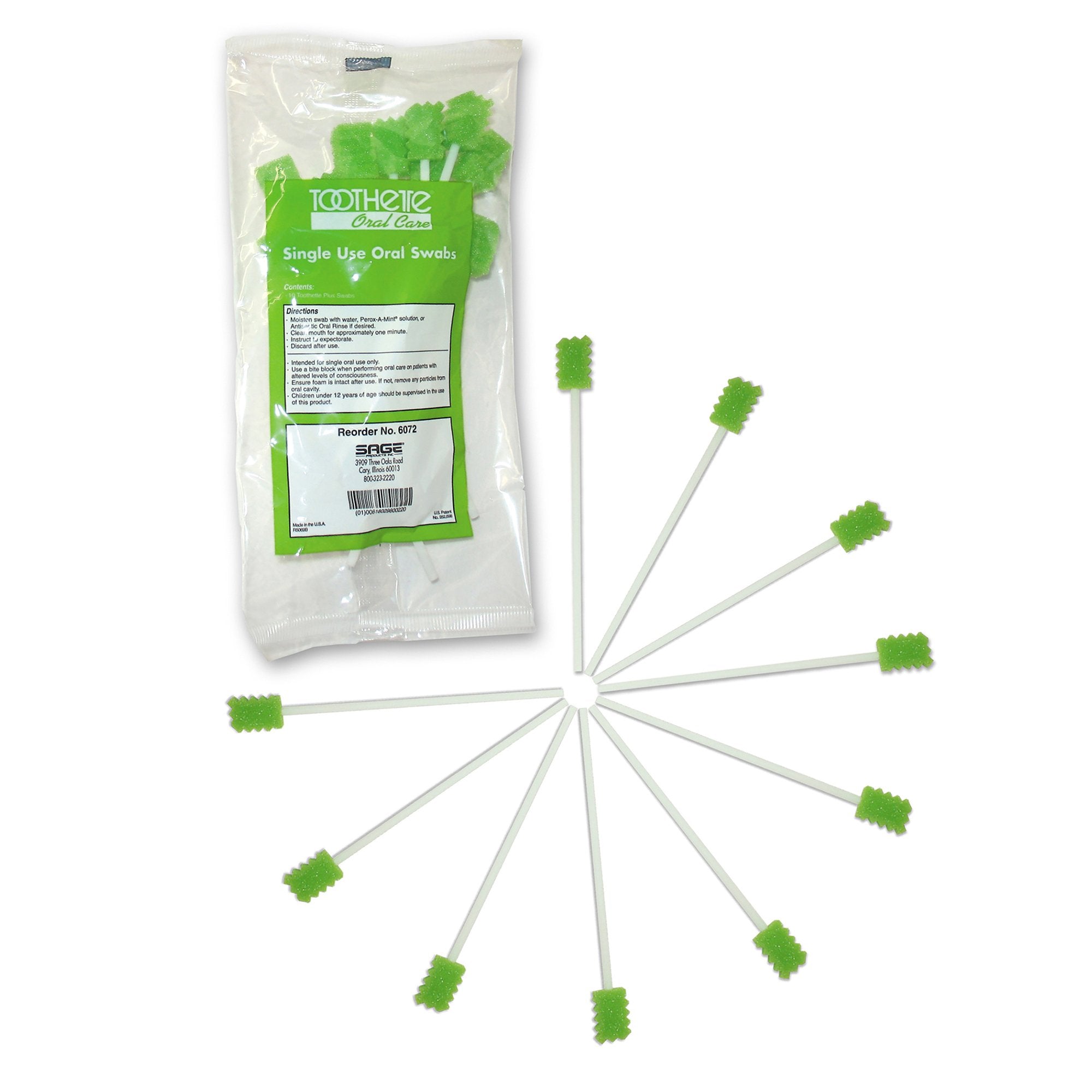 Toothette® Plus Swabs, Untreated