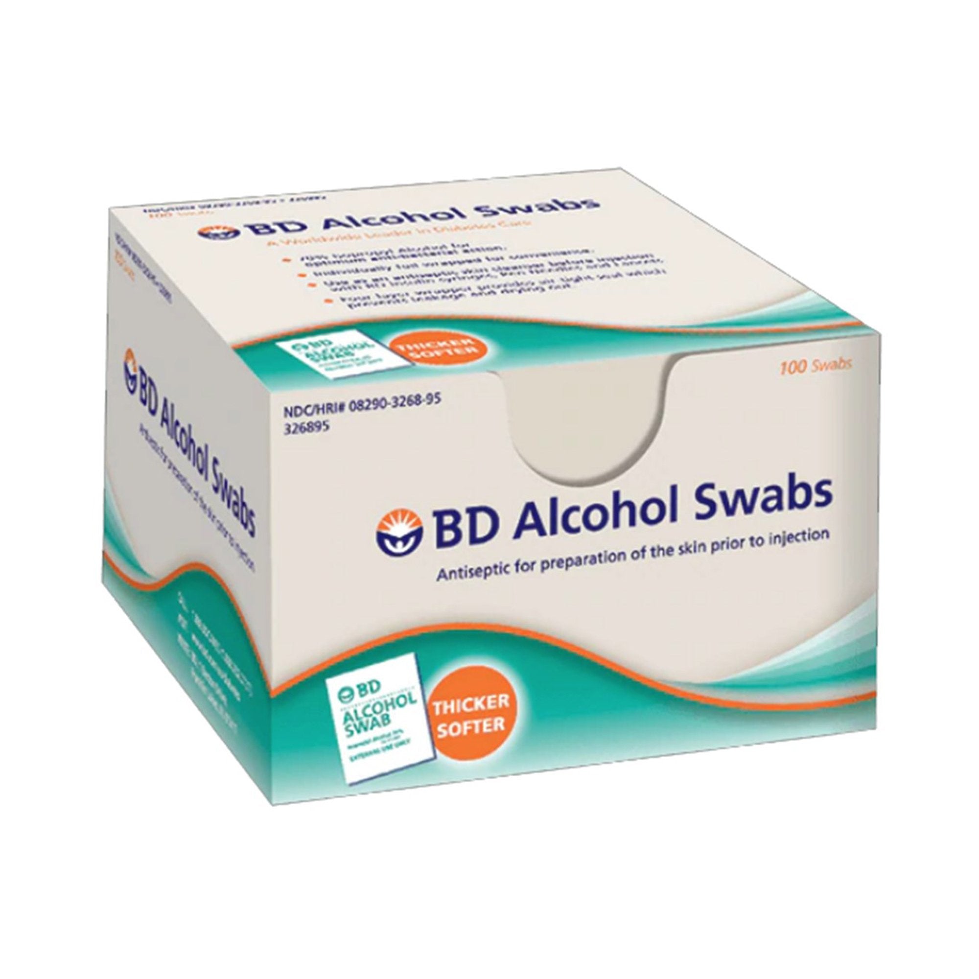 Alcohol Prep Pad BD™ 70% Strength Isopropyl Alcohol Individual Packet NonSterile