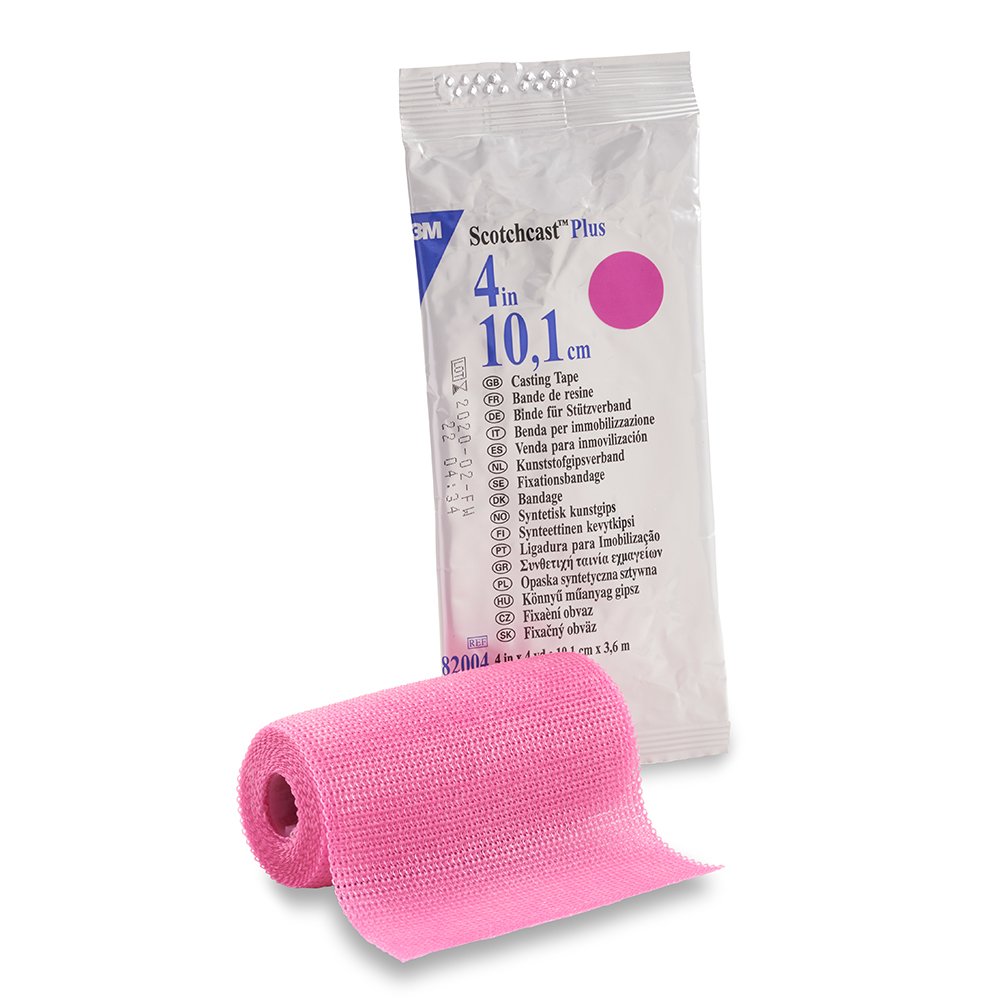 3M™ Scotchcast™ Plus Bright Pink Cast Tape, 4 Inch x 4 Yard