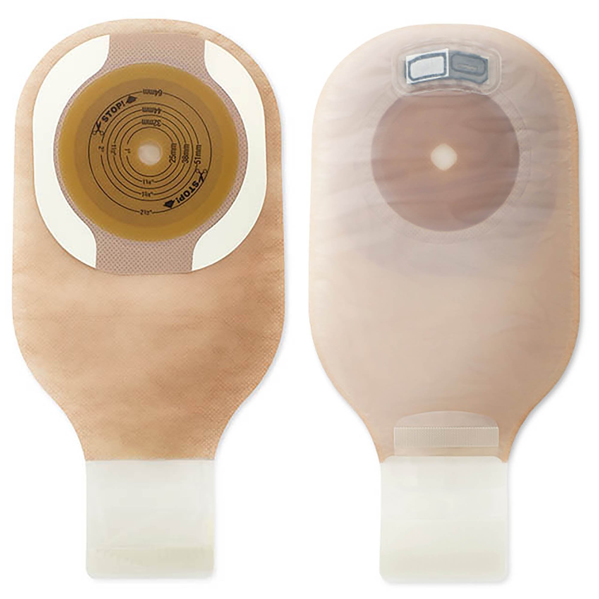 Ostomy Pouch Premier™ One-Piece System 12 Inch Length Flat, Trim to Fit Up to 2-1/2 Inch Stoma Drainable