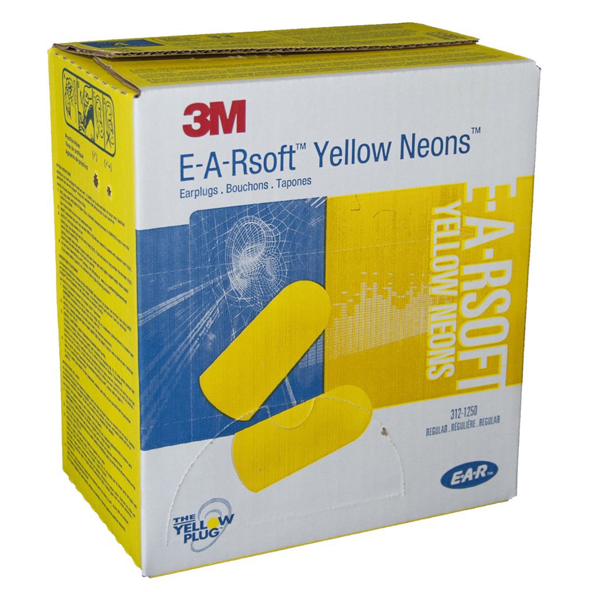 3M™ E-A-Rsoft™ Yellow Neons™ Ear Plugs