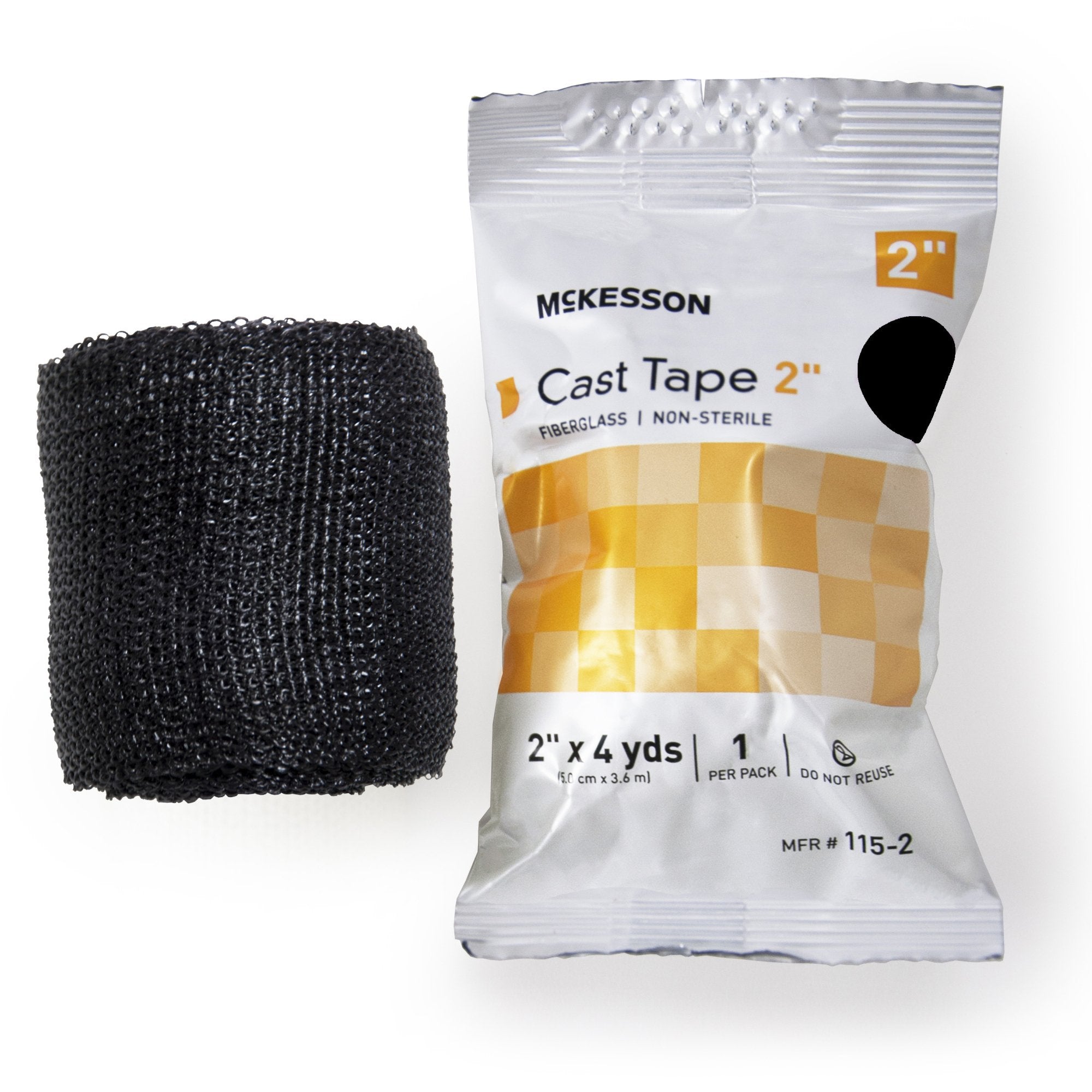 McKesson Black Cast Tape, 2 Inch x 4 Yard