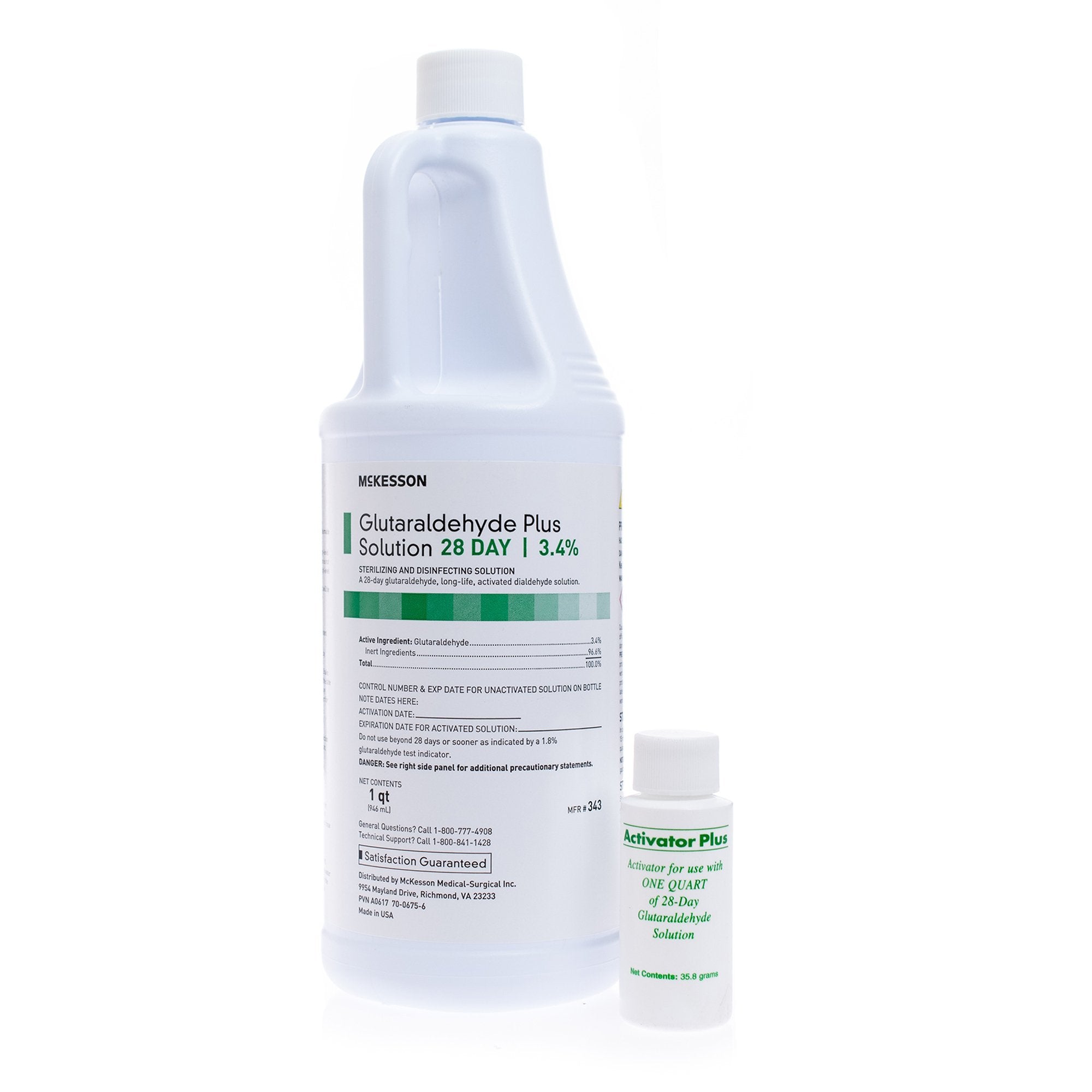 Glutaraldehyde High-Level Disinfectant REGIMEN® Activation Required Liquid 32 oz. Bottle Reusable