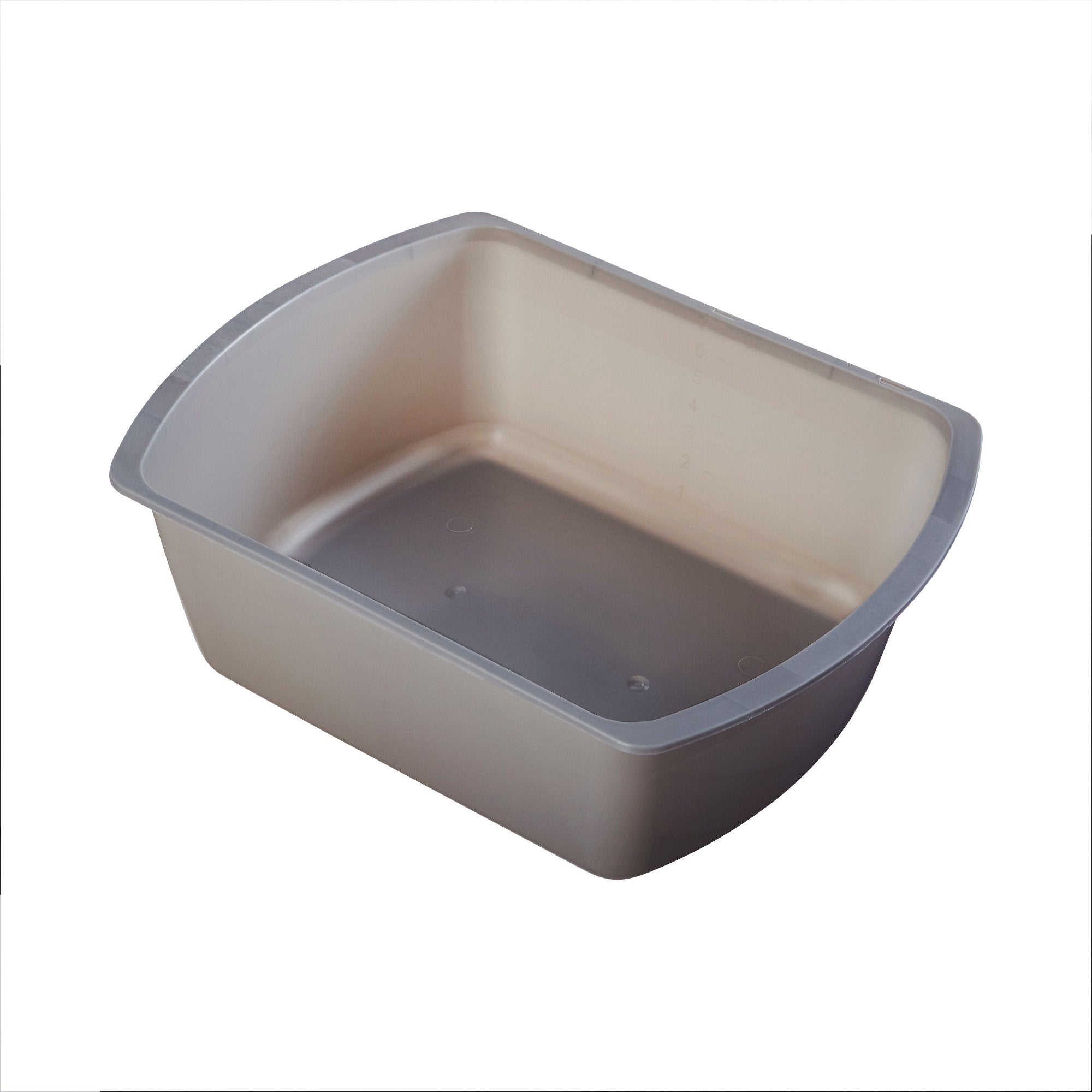 McKesson Wash Basin, Rectangle, 7 Quart, Gray