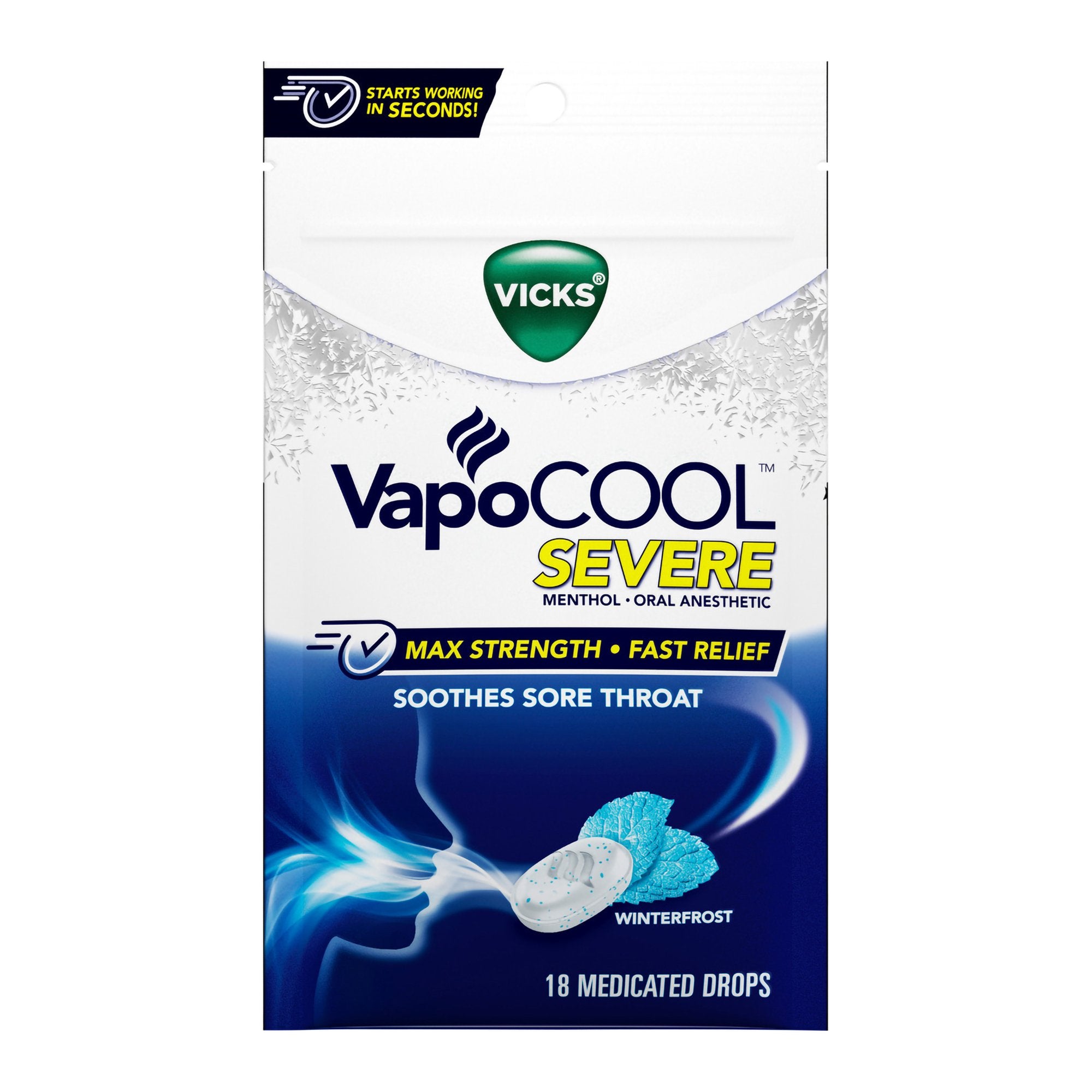 Sore Throat Relief Vicks® Drop 18 per Bag