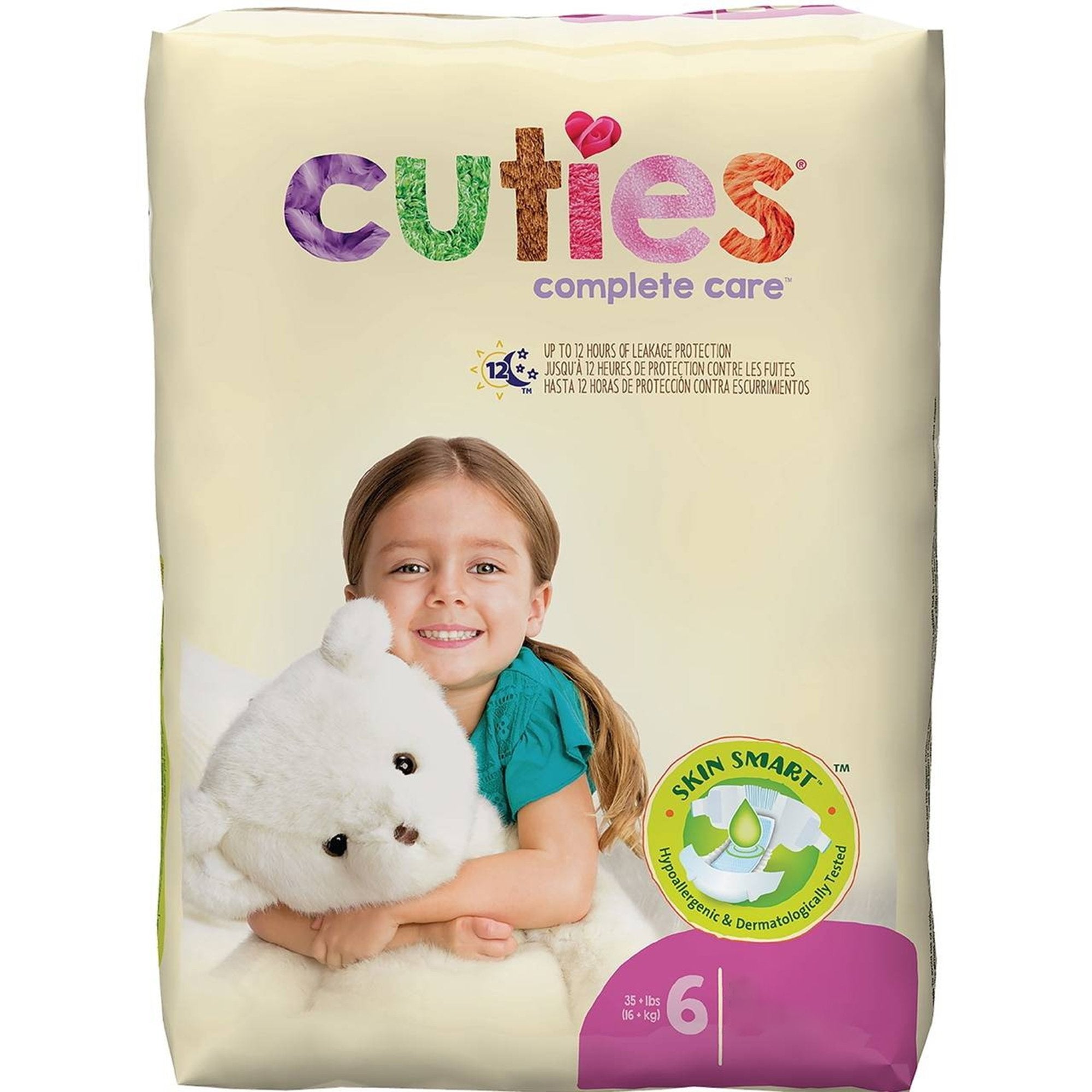 Cuties Complete Care Diapers, Size 6
