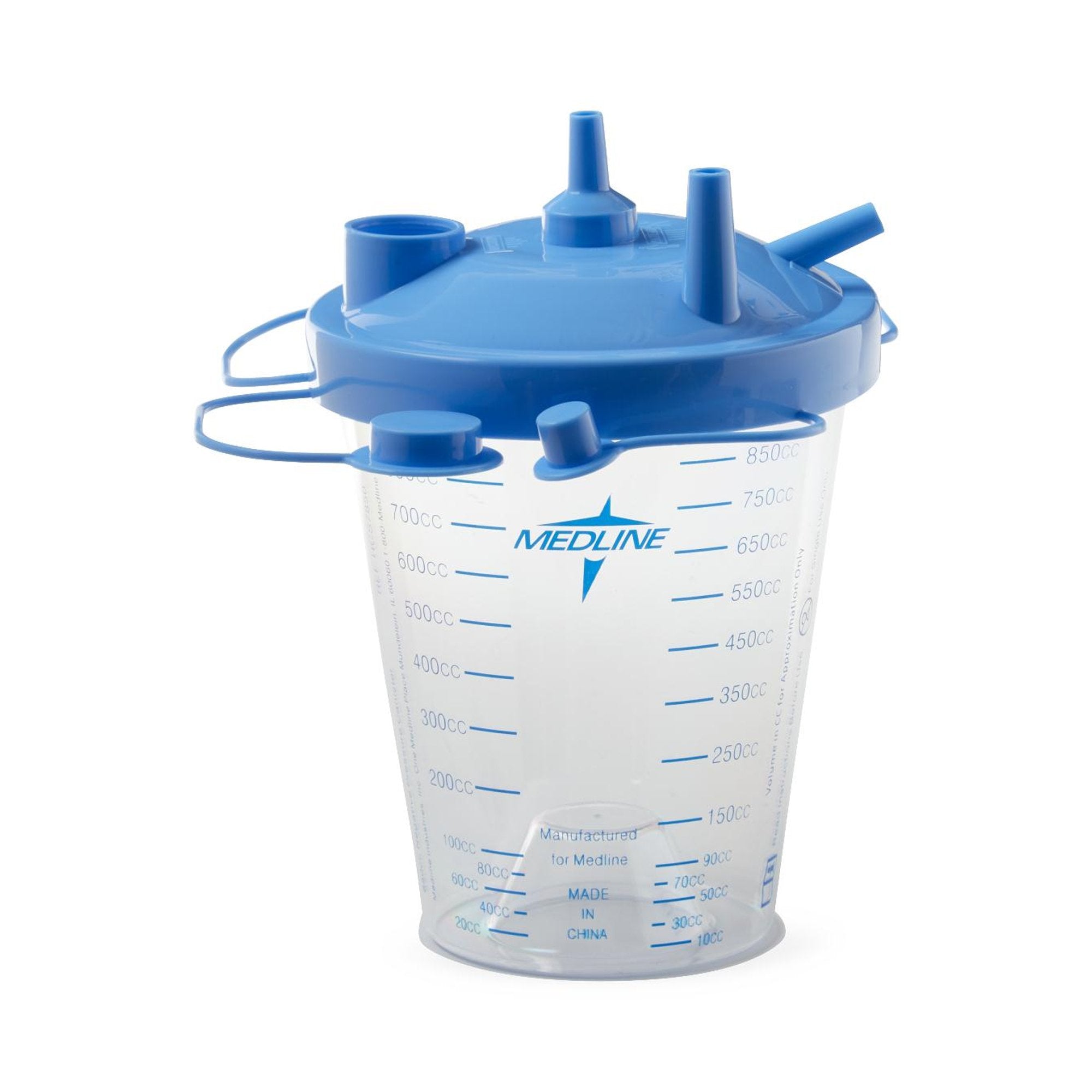 Medline Suction Canister with Lid, 850 mL