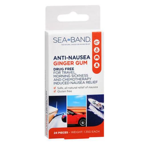 Nausea Relief Sea-Band® 25 mg Strength Chewing Gum 24 per Box