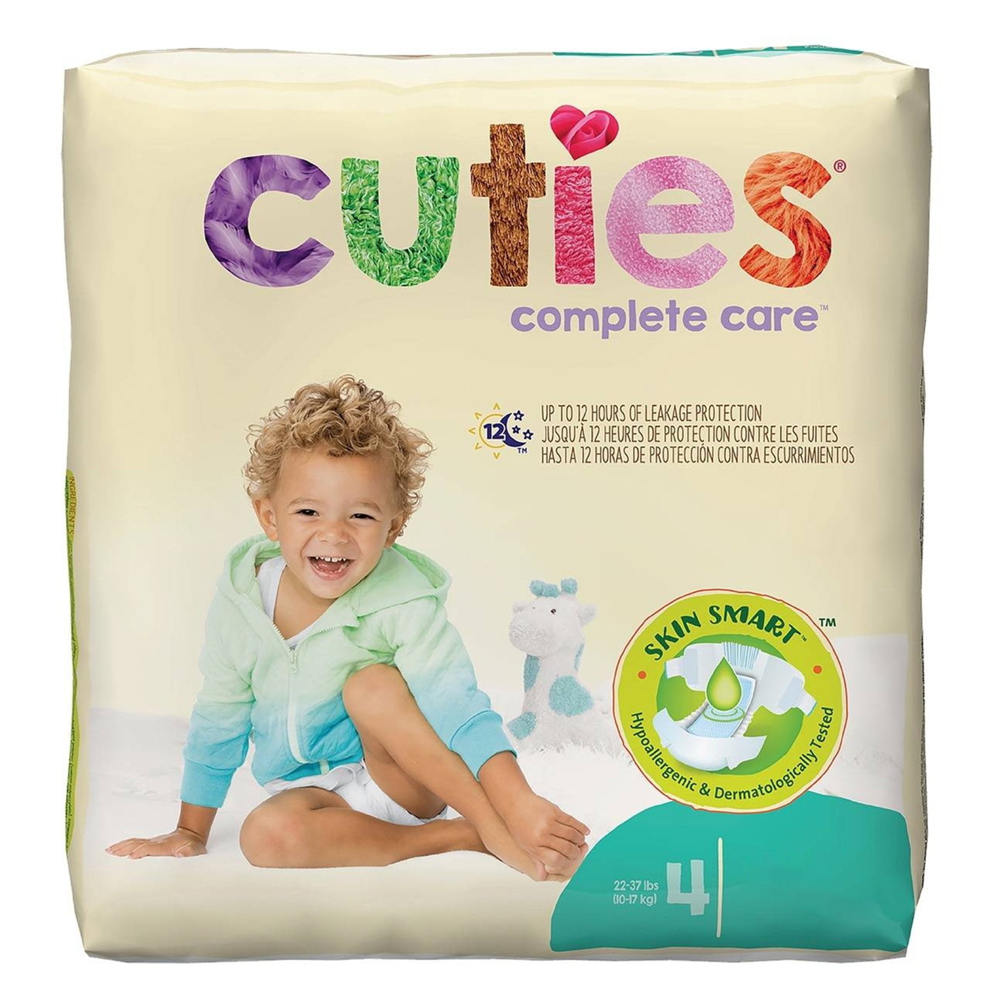 Cuties Complete Care Diapers, Size 4