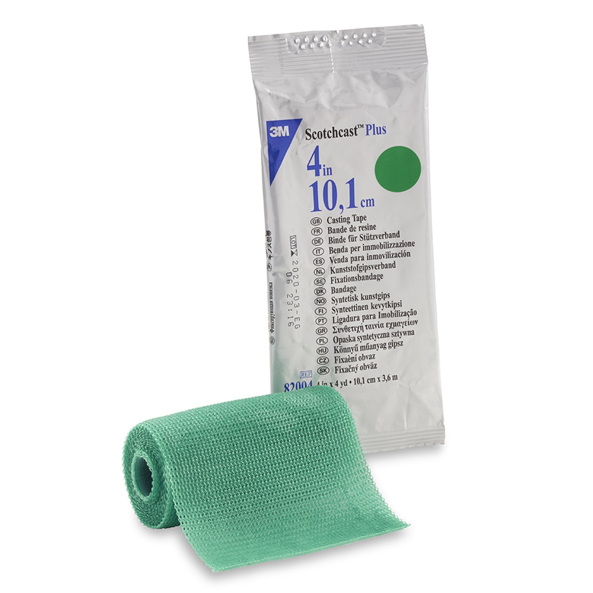 3M™ Scotchcast™ Plus Green Cast Tape, 4 Inch x 4 Yard