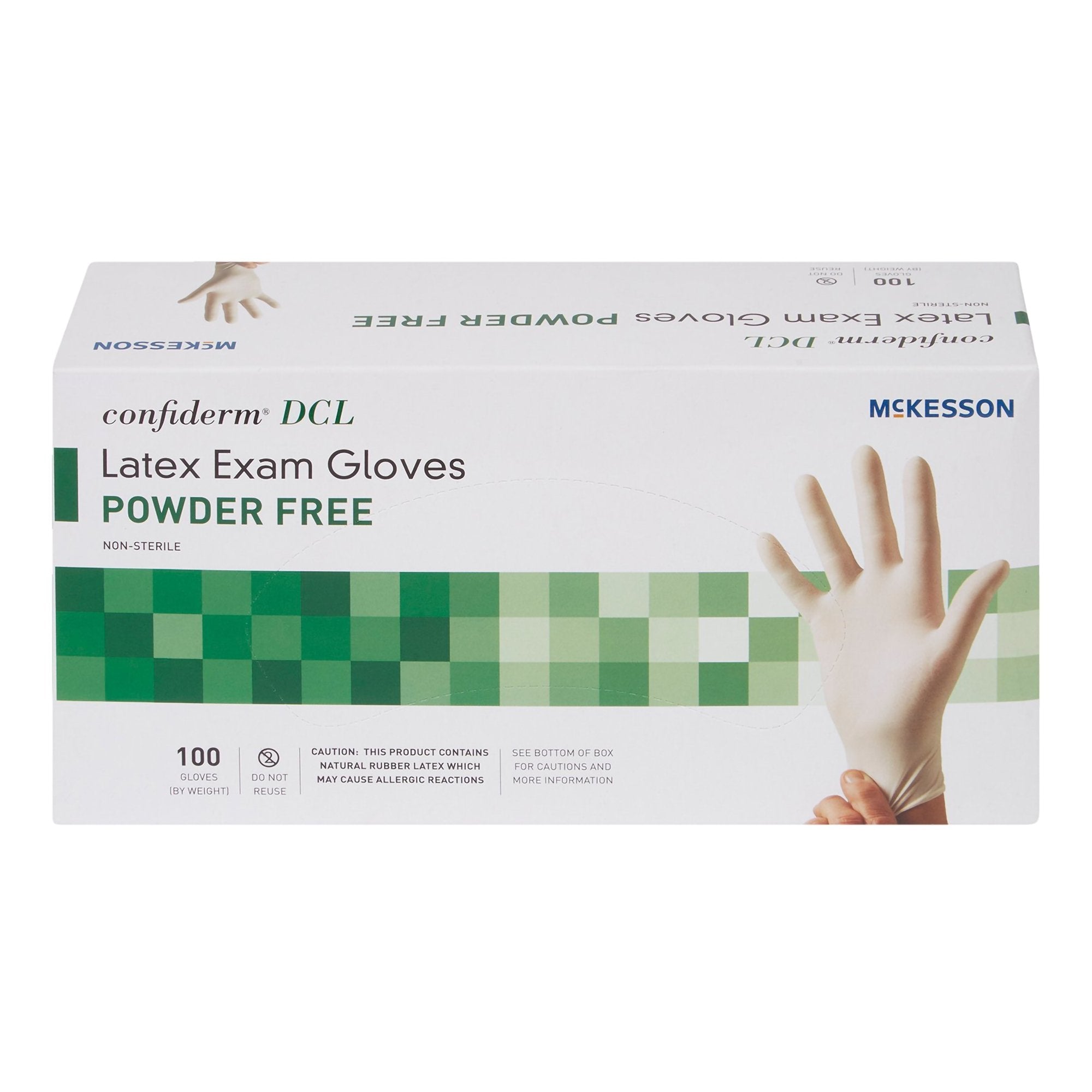 McKesson Confiderm® Latex Exam Glove, Extra Large, Ivory