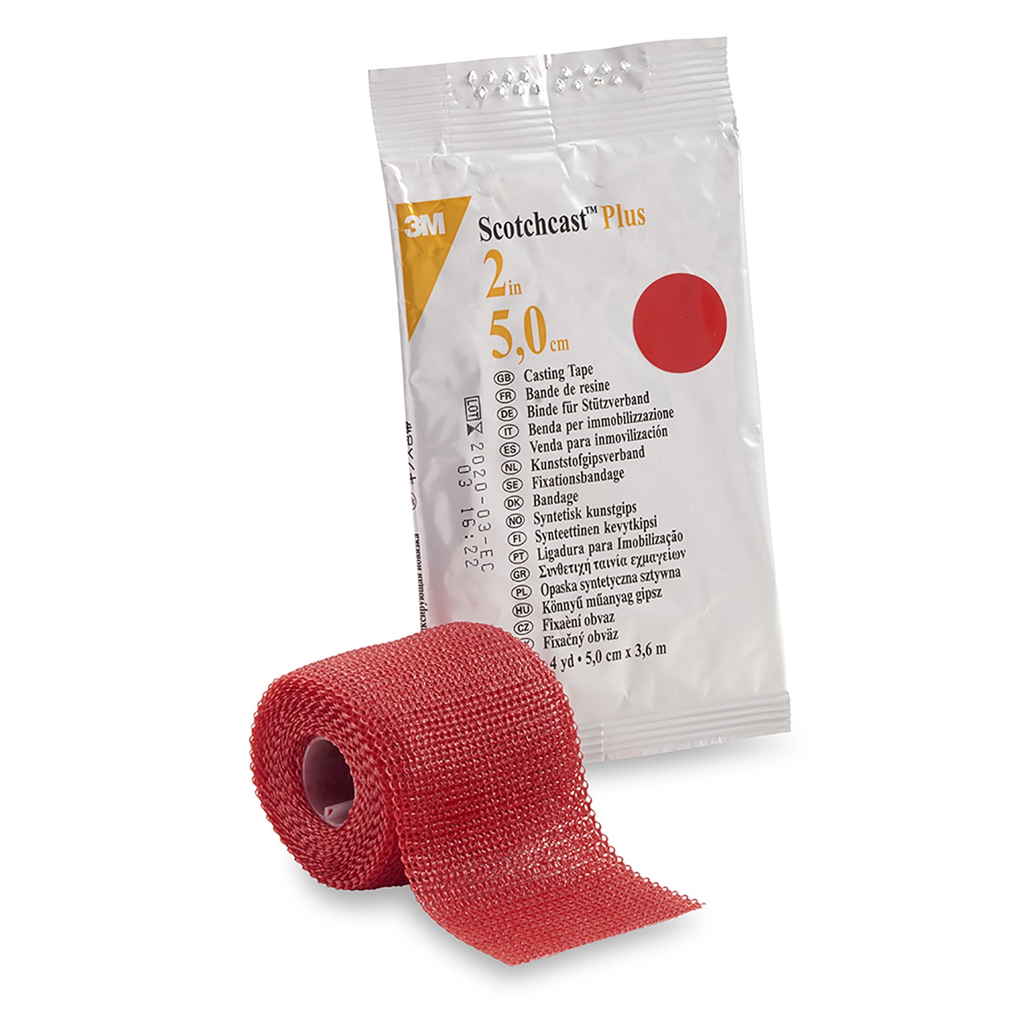 3M™ Scotchcast™ Plus Red Cast Tape, 2 Inch x 4 Yard