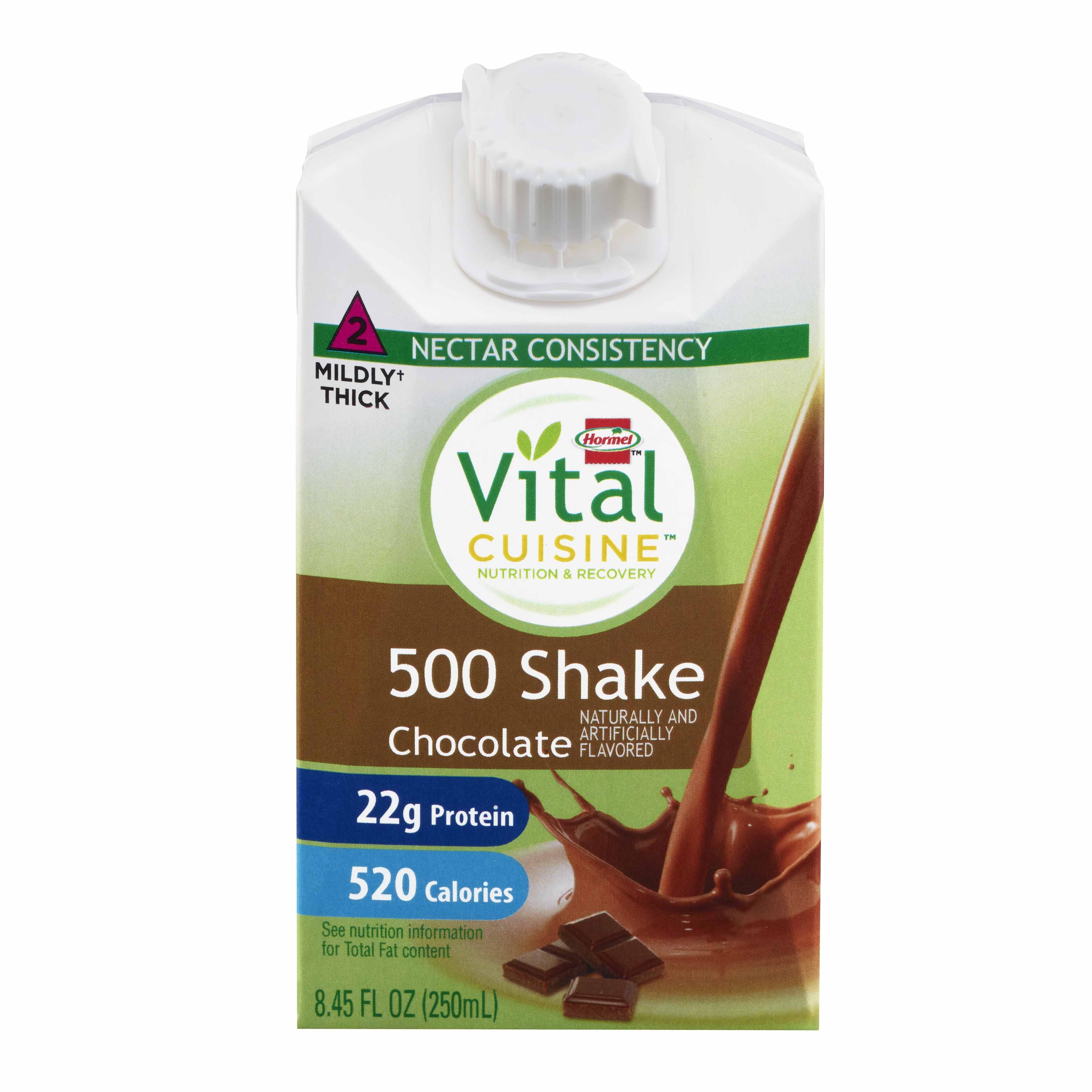Vital Cuisine® 500 Shake Chocolate Nutrition and Recovery, 8.45 oz. Carton