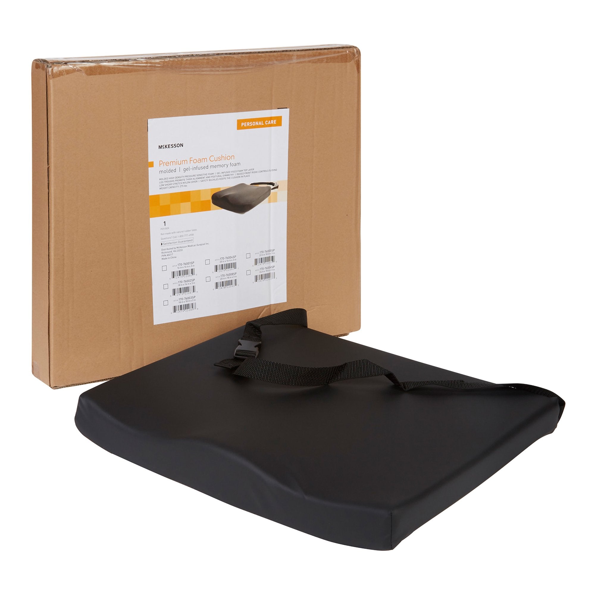 McKesson Premium Molded Foam Seat Cushion, 24 x 18 x 3 in.