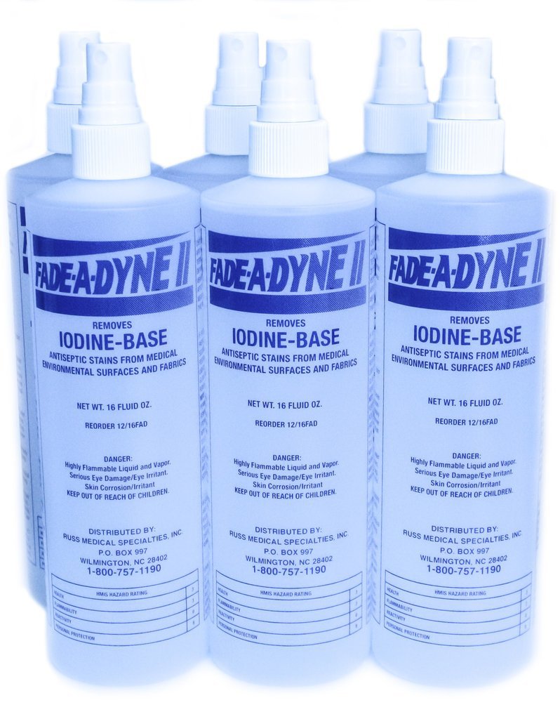 Fade-A-Dyne II® Iodine Stain Remover Alcohol Based Pump Spray Liquid 16 oz. Bottle Alcohol Scent NonSterile