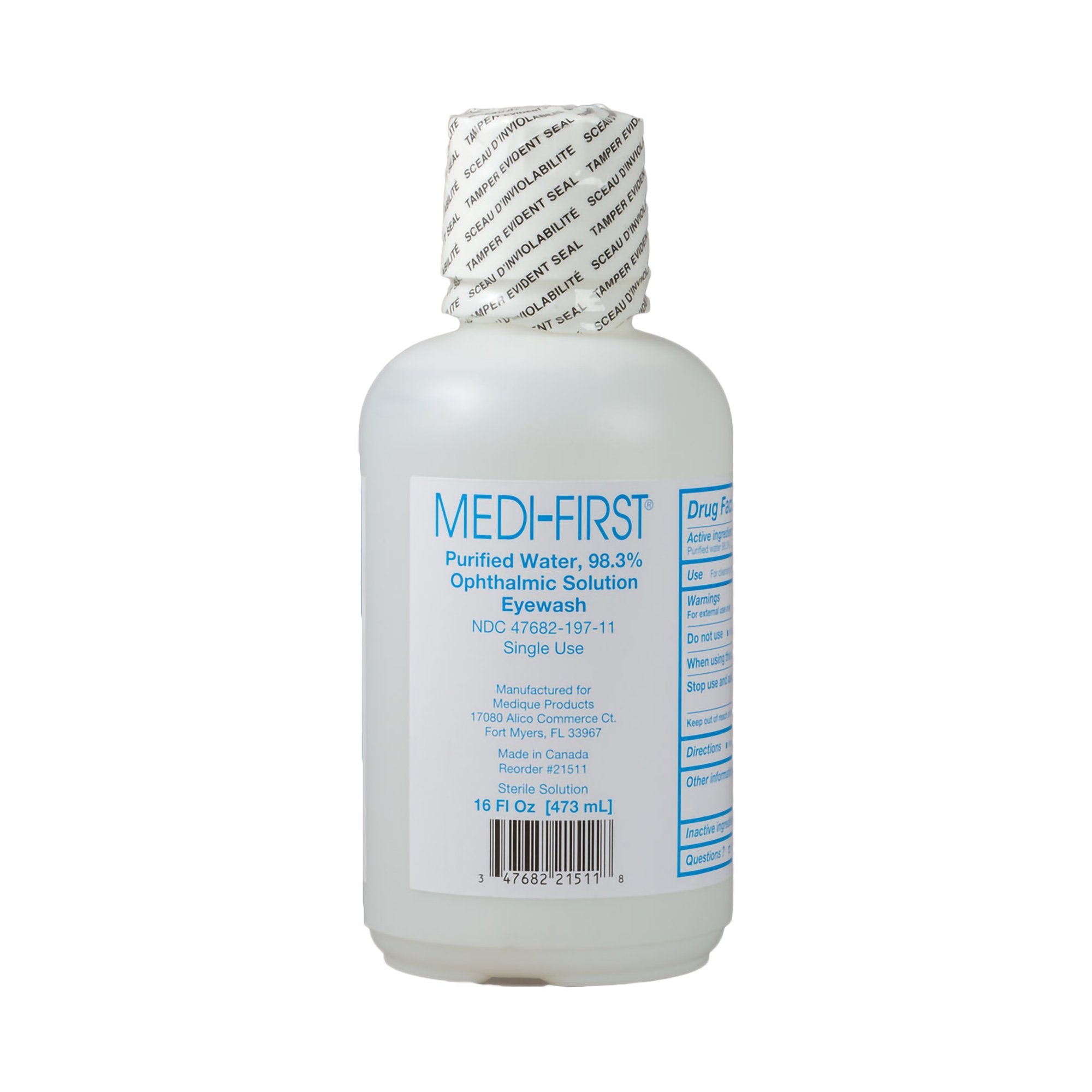 Medi-First® Ophthalmic Solution Eyewash, 16 oz.