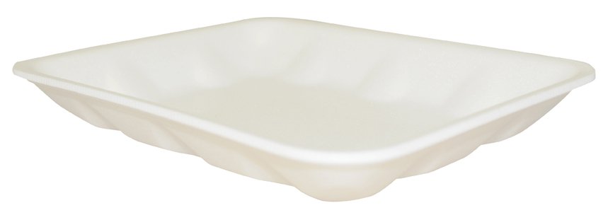 Food Tray Novipax 0.63 X 5-3/4 X 8-1/4 Inch White Foam