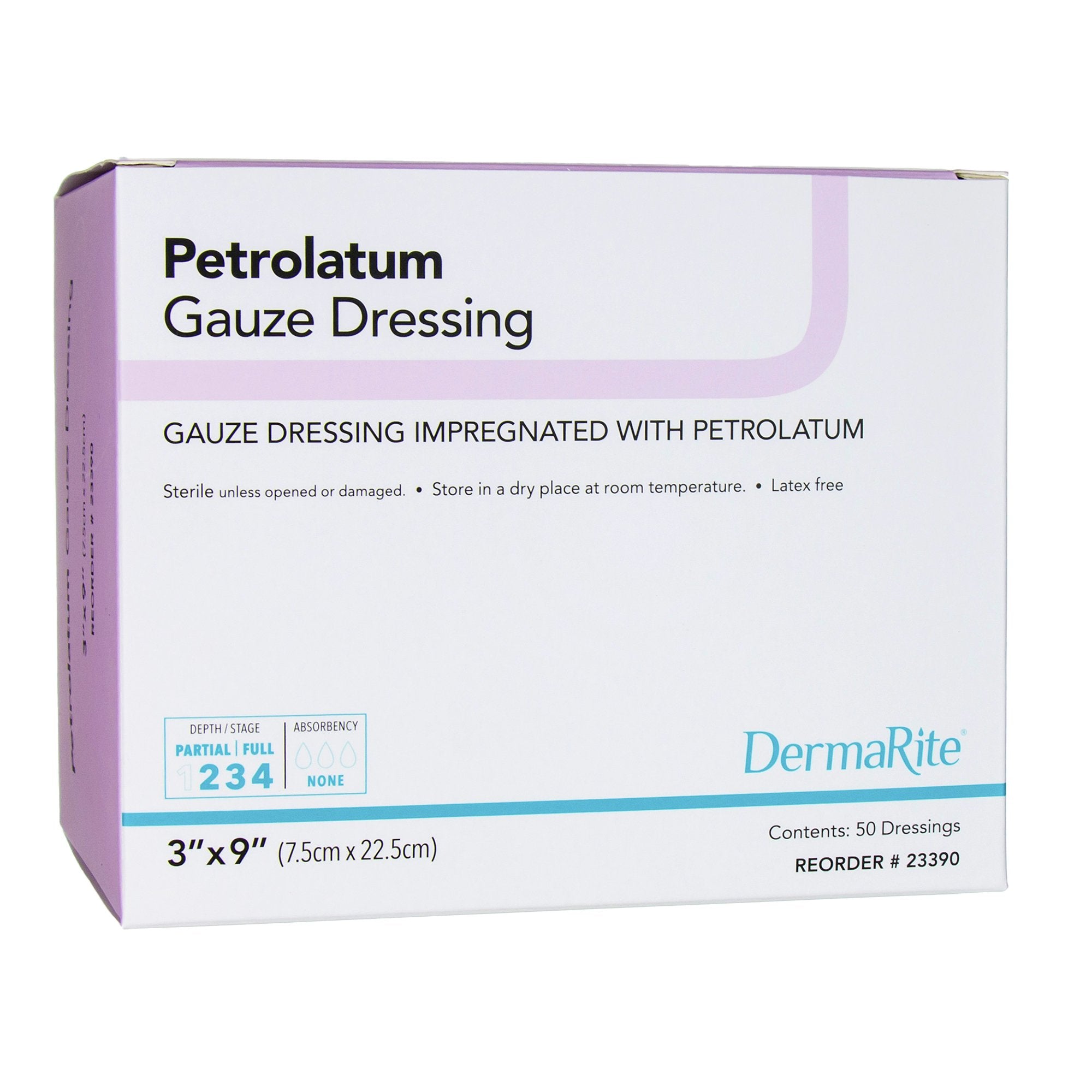 DermaRite® Petrolatum Impregnated Dressing, 3 x 9 Inch