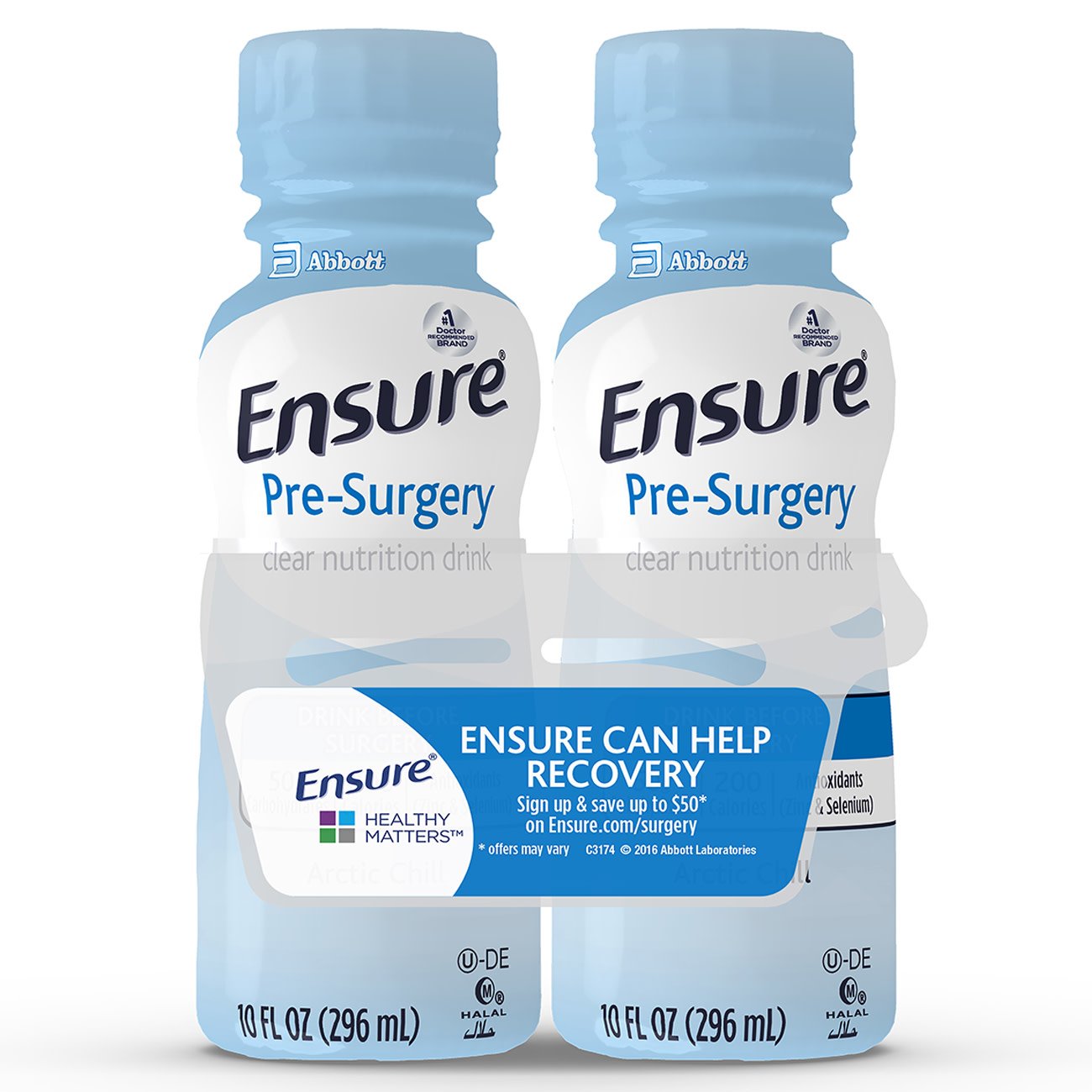 Ensure® Pre-Surgery Strawberry Clear Nutrition Drink, 10-ounce bottle