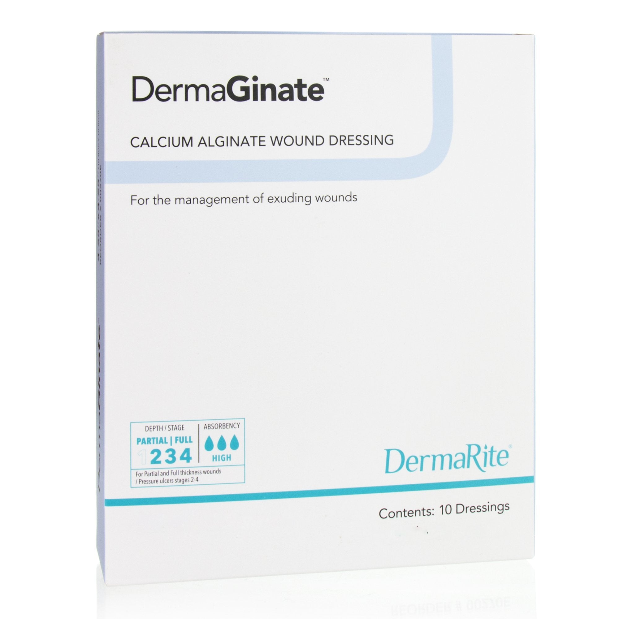 DermaGinate® Alginate Dressing, 2 x 2 inch