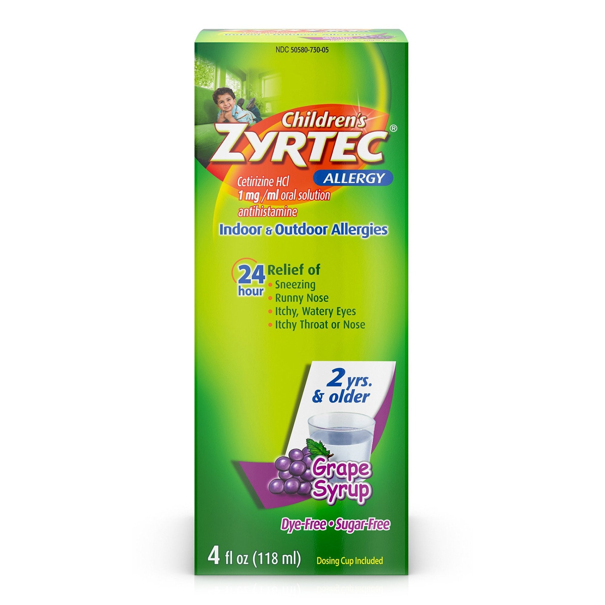 Zyrtec Children's 24 Hour Allergy Syrup, Grape