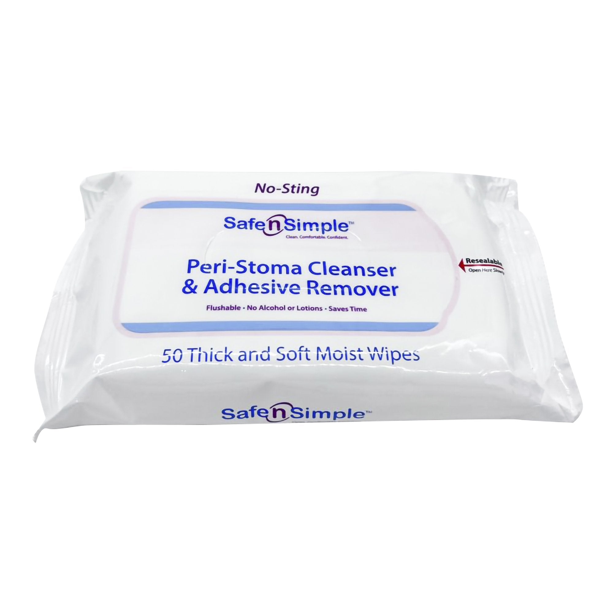 Safe n Simple™ Adhesive Remover Wipes