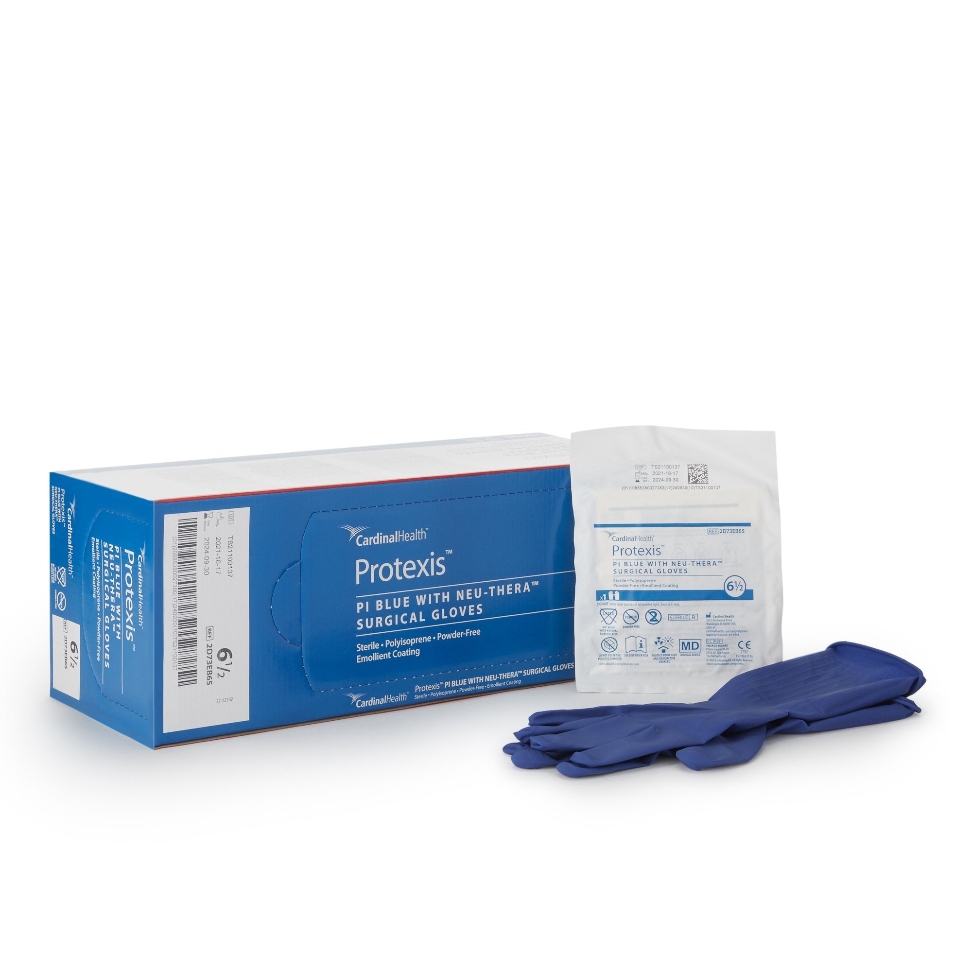 Protexis™ Blue with Neu-Thera® Polyisoprene Surgical Glove, Size 6.5, Blue