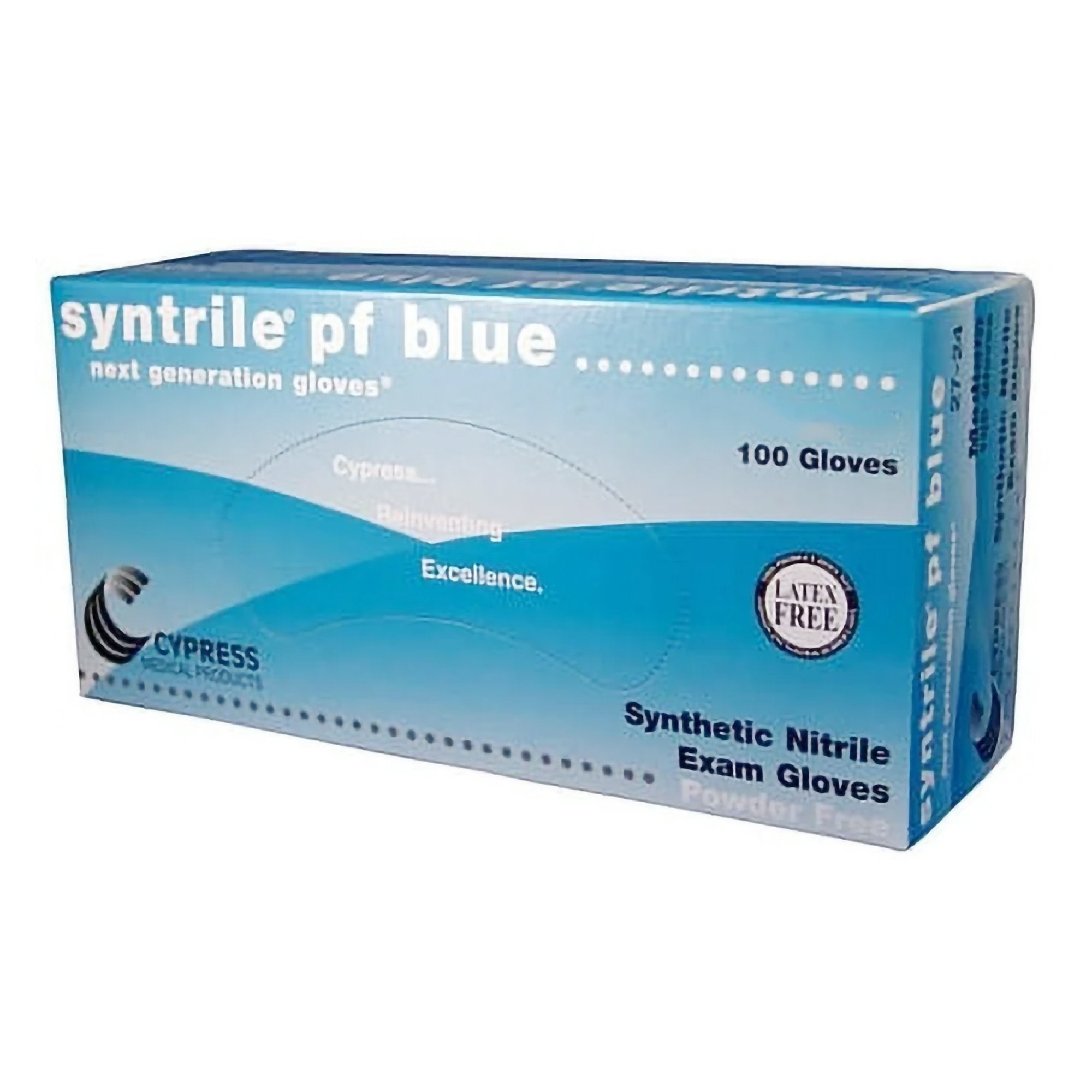 Syntrile® pf Nitrile Exam Glove, Extra Large, Blue