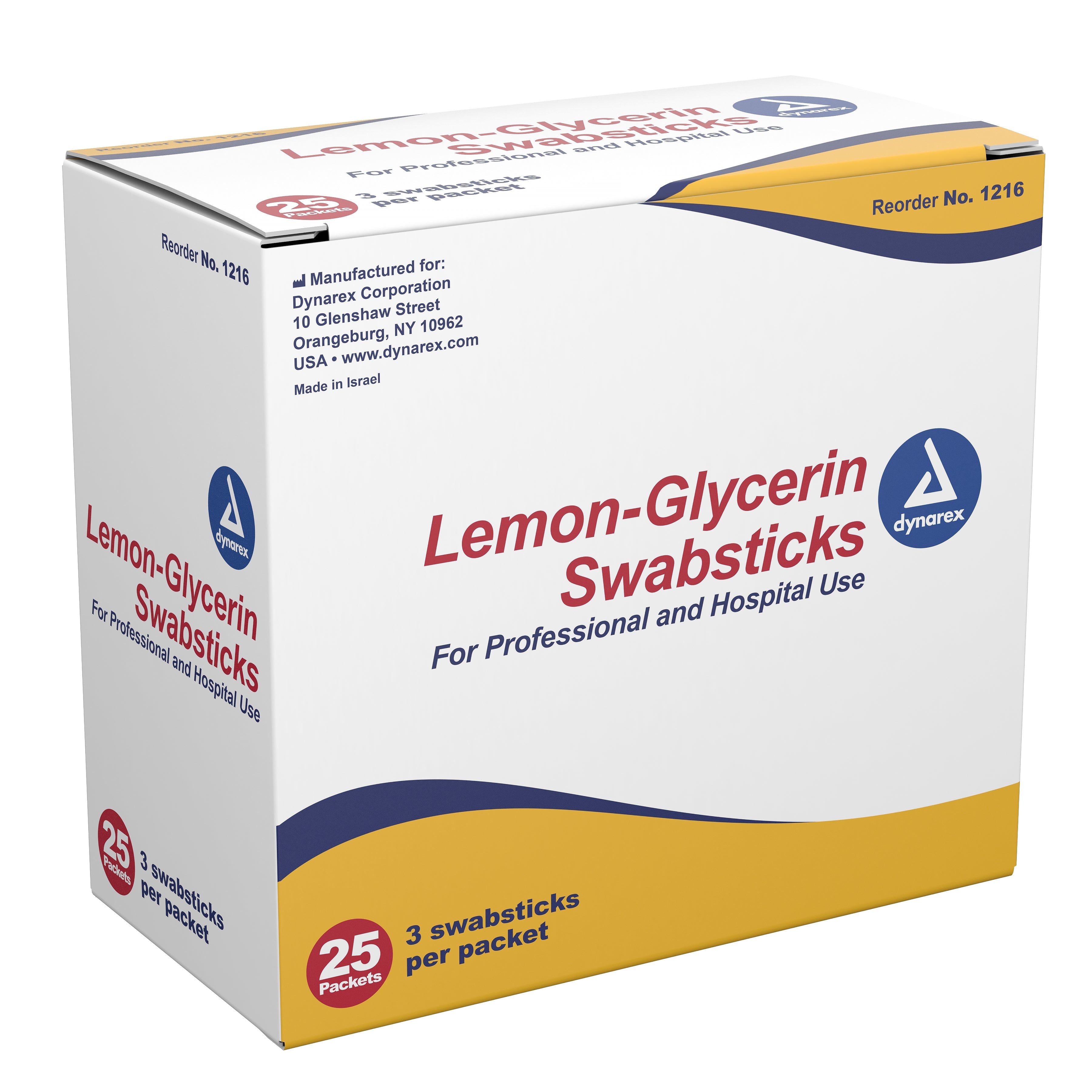 dynarex® Lemon-Glycerin Oral Swabsticks