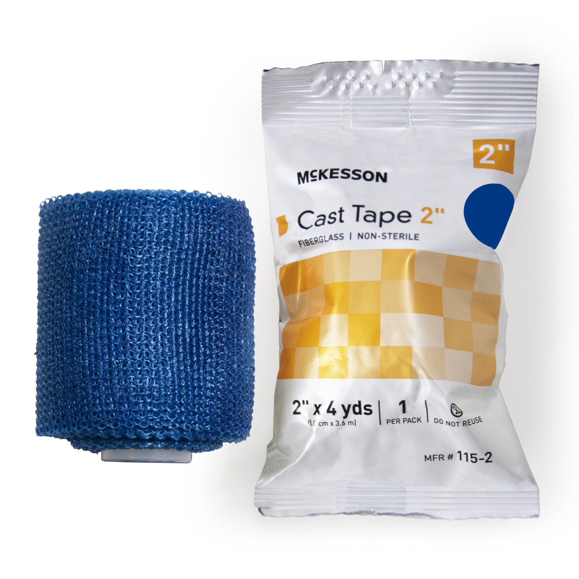 McKesson Blue Cast Tape, 2 Inch x 4 Yard