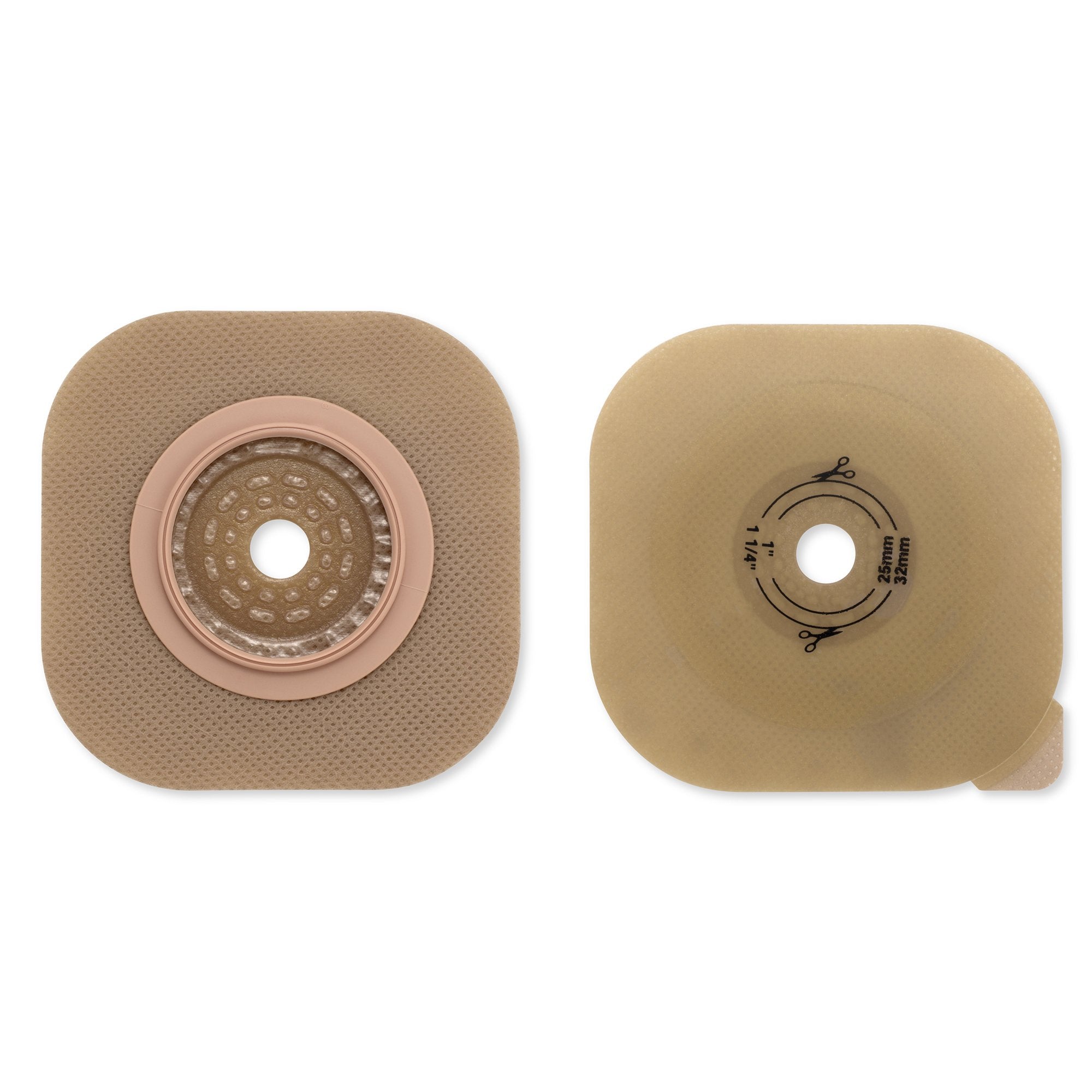 Ostomy Barrier CeraPlus™ New Image™ Trim to Fit, Extended Wear Without Tape 57 mm Flange Red Code Up to 1-3/4 Inch Opening