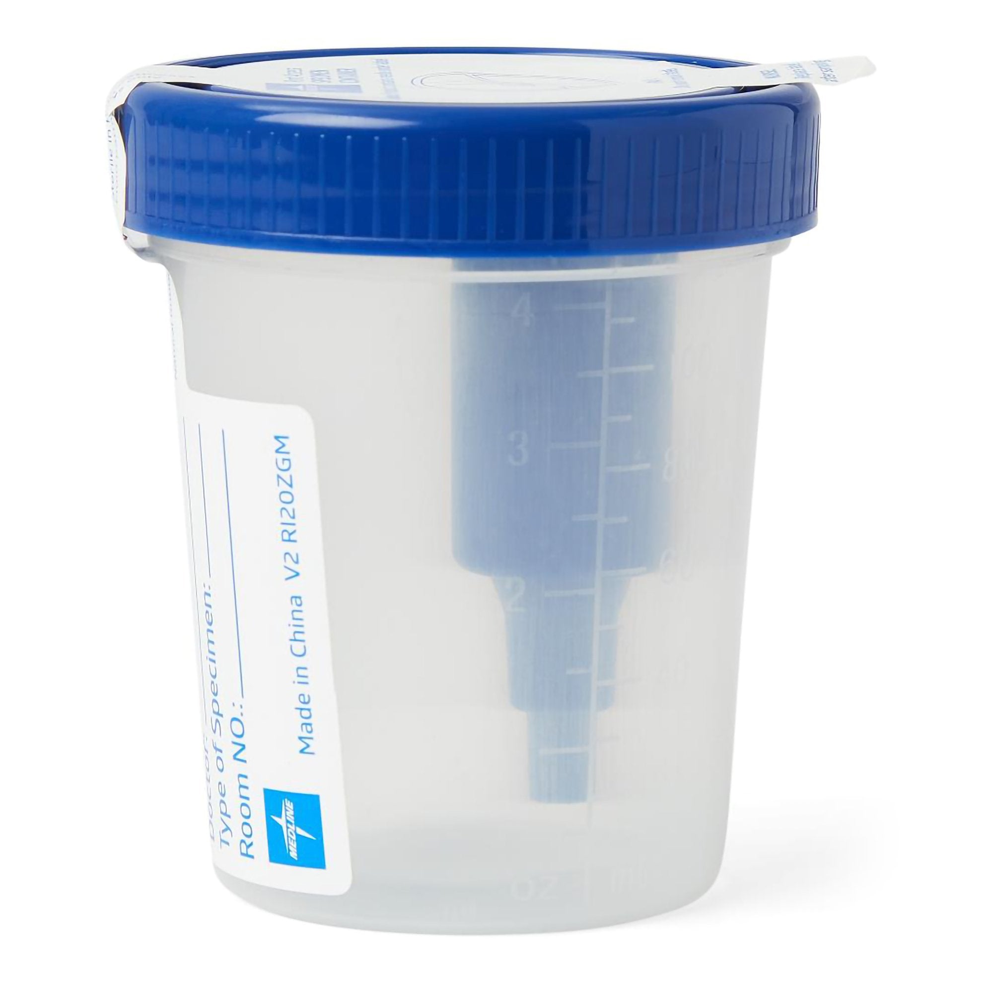 Specimen Container 120 mL (4 oz.) Screw Cap Patient Information Sterile Fluid Path