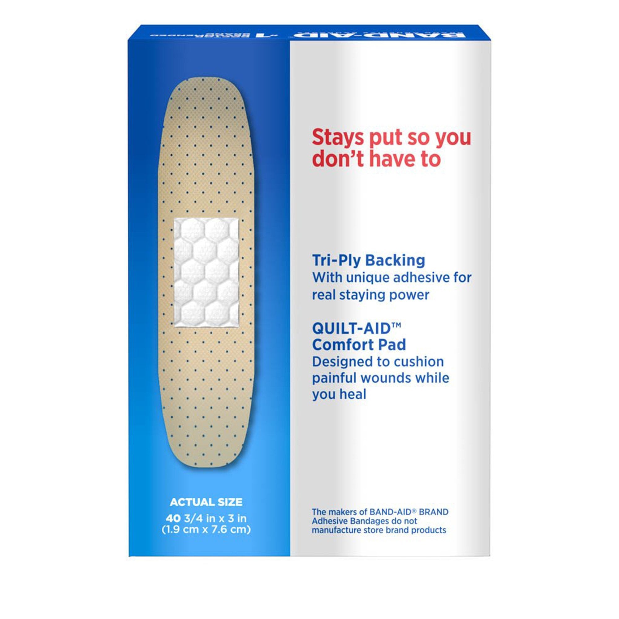 Band-Aid® Tru-Stay™ Adhesive Strip, 3/4 x 3 Inch