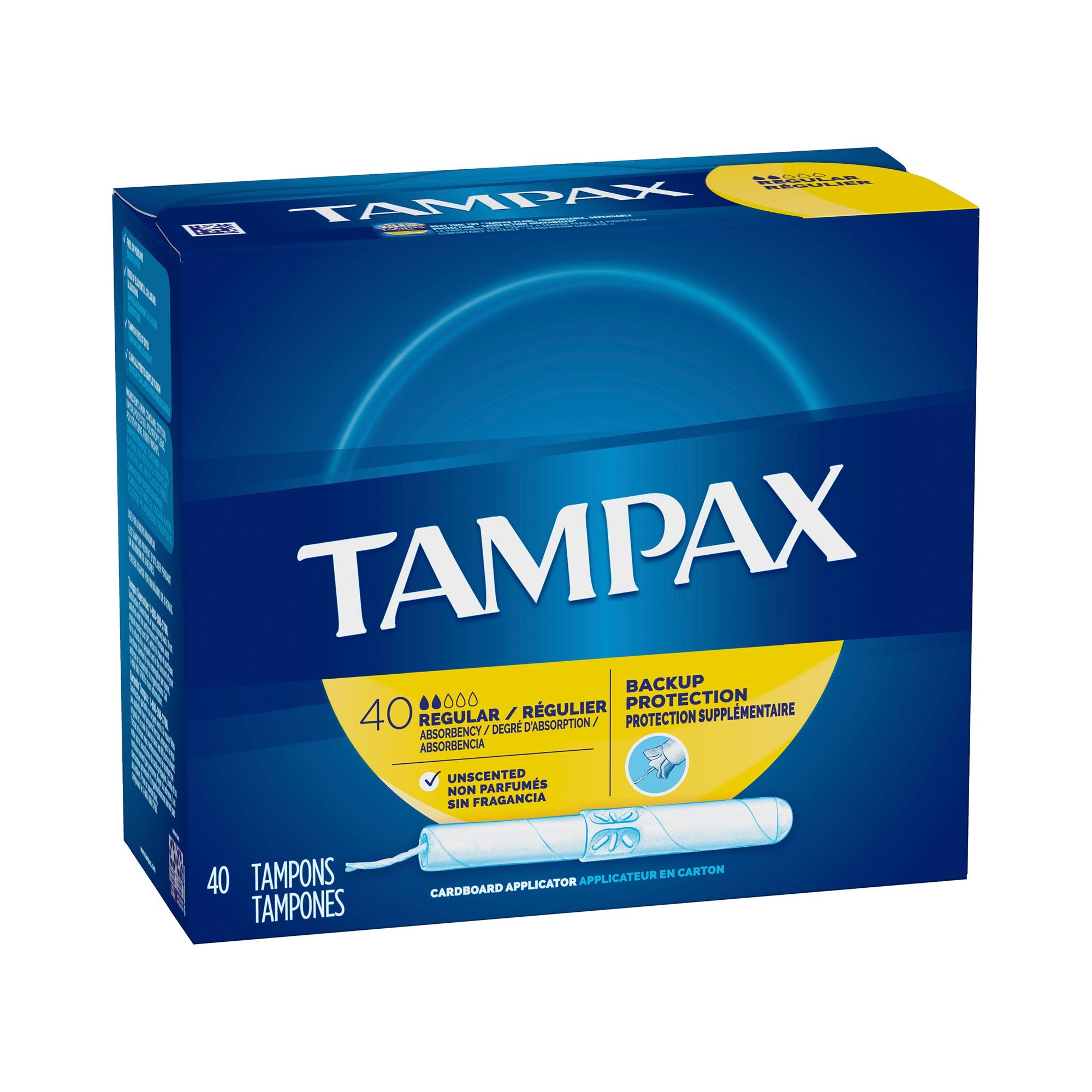 Tampax® Regular Absorbency Tampon, 40 per Box