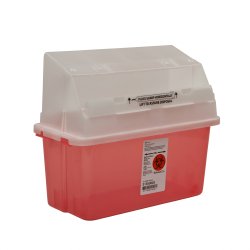 GatorGuard™ Safety In-Room Sharps Container, 5 Quart, 14 x 6 x 13 Inch